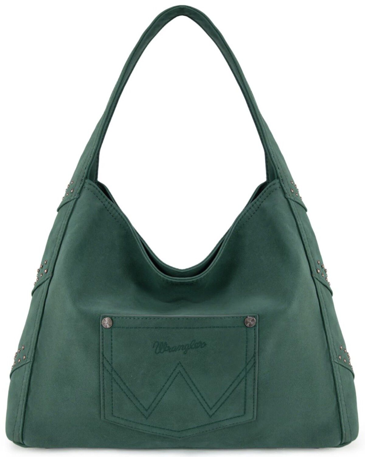 Wrangler Women's Shiloh Fringe Studded Hobo Bag