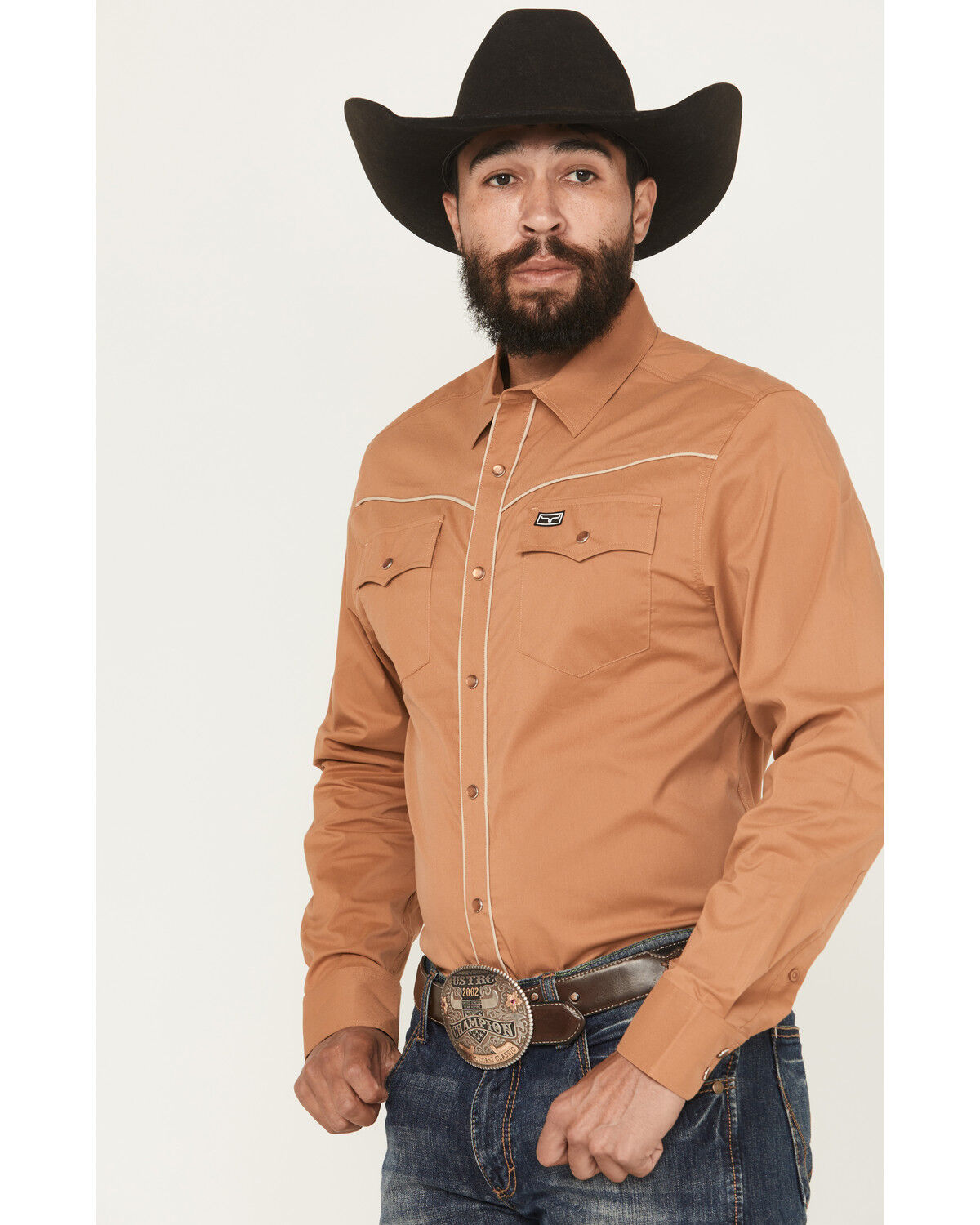 Kimes Ranch Men's Laneboro Solid Long Sleeve Snap Performance Western Shirt