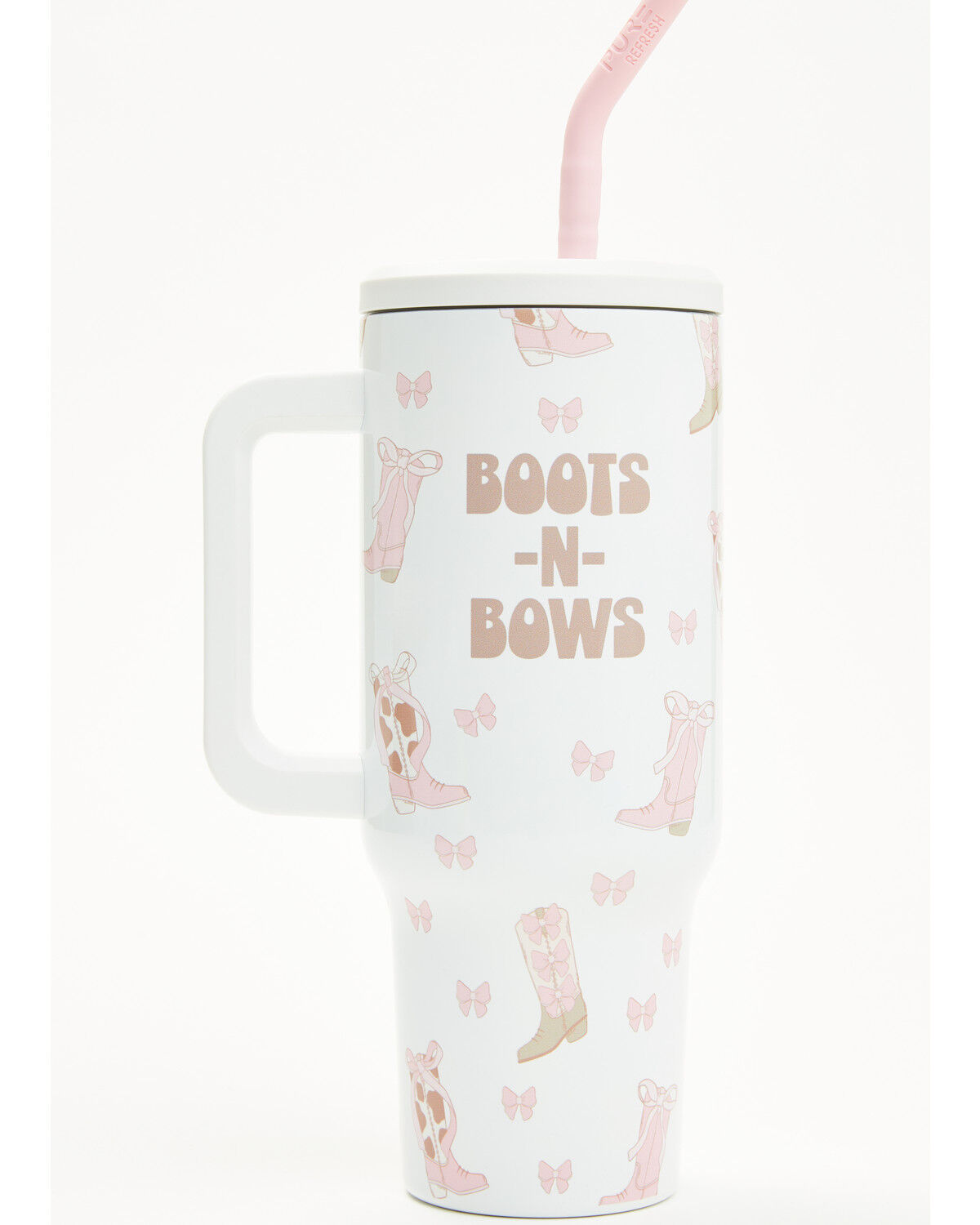 Boot Barn 40oz Boots in Bows Tumbler with Straw
