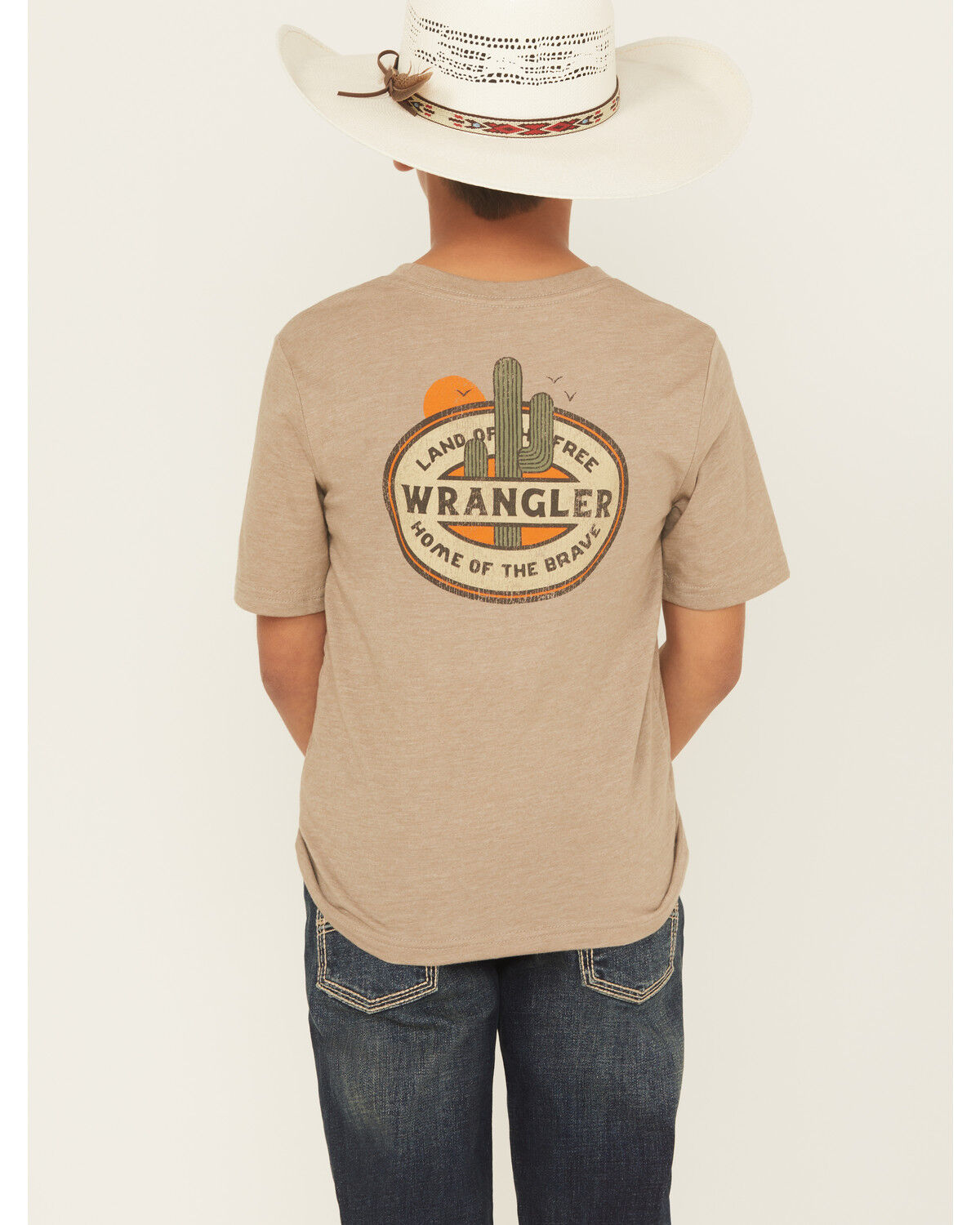 Wrangler Boys' Cactus Logo Short Sleeve Graphic T-Shirt