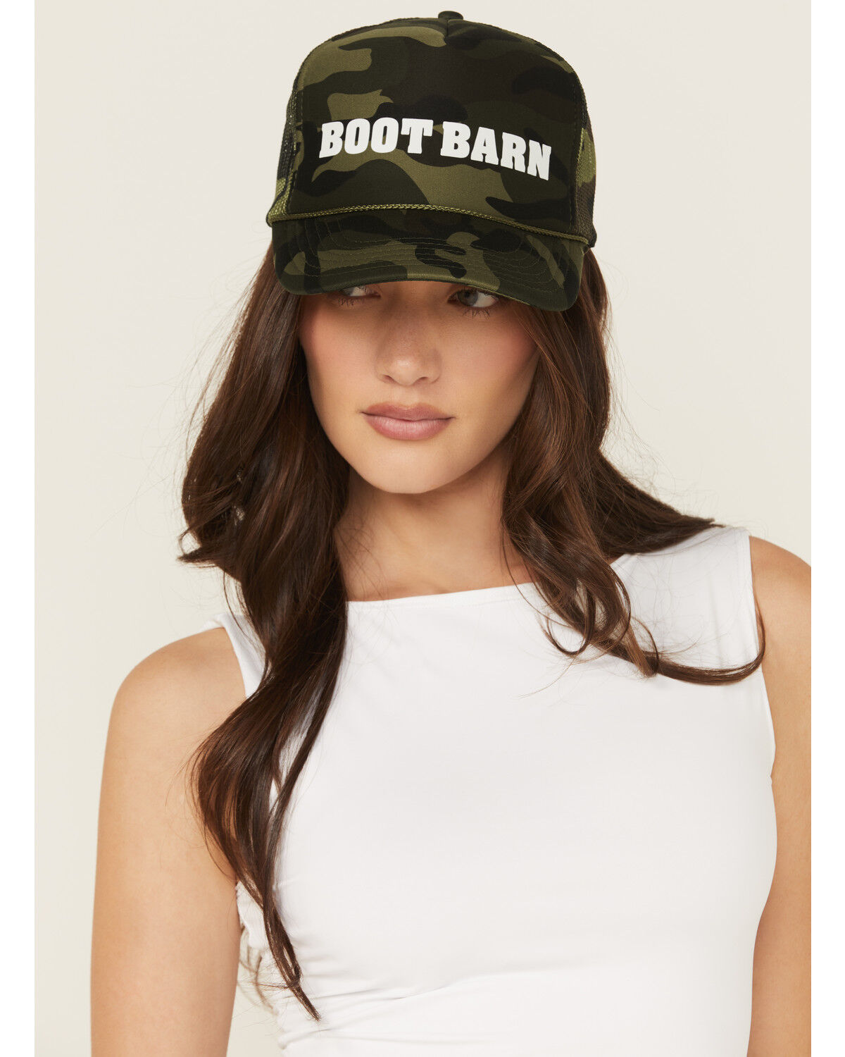 Boot Barn Camo Print Logo Ball Cap