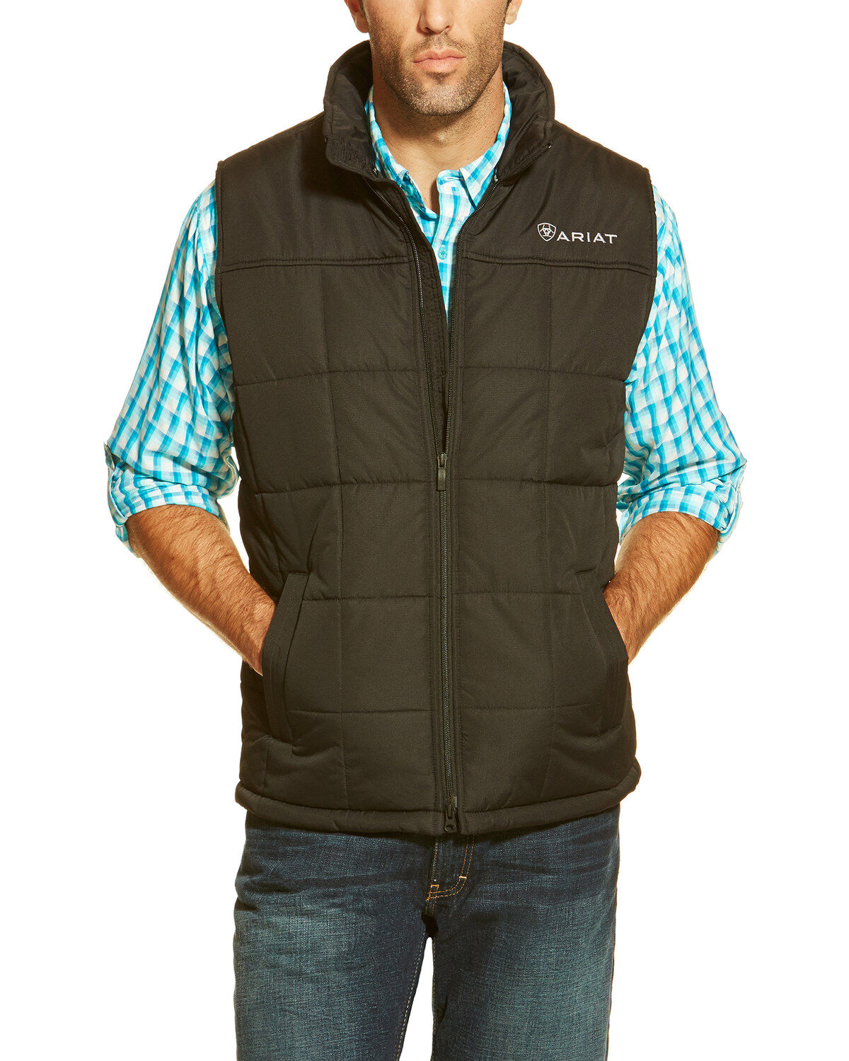 Ariat Men's Crius Zip-Front Vest - Big
