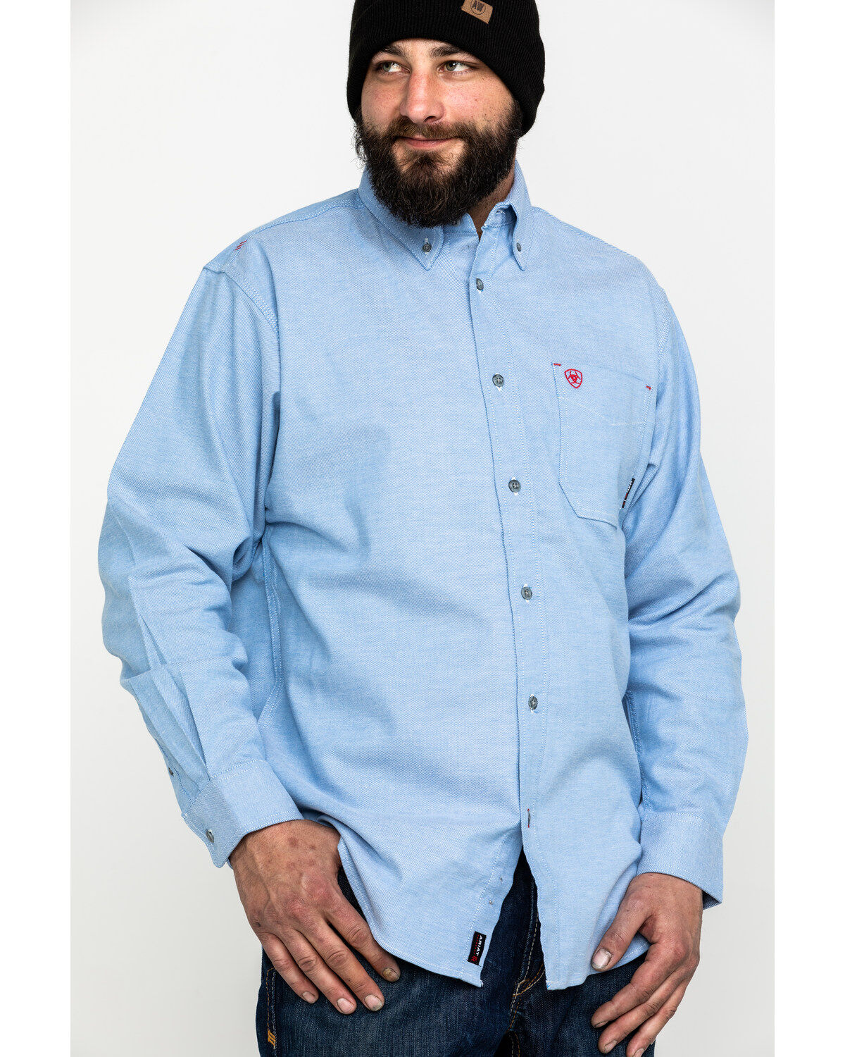 Ariat Men's FR Solid Durastretch Long Sleeve Work Shirt