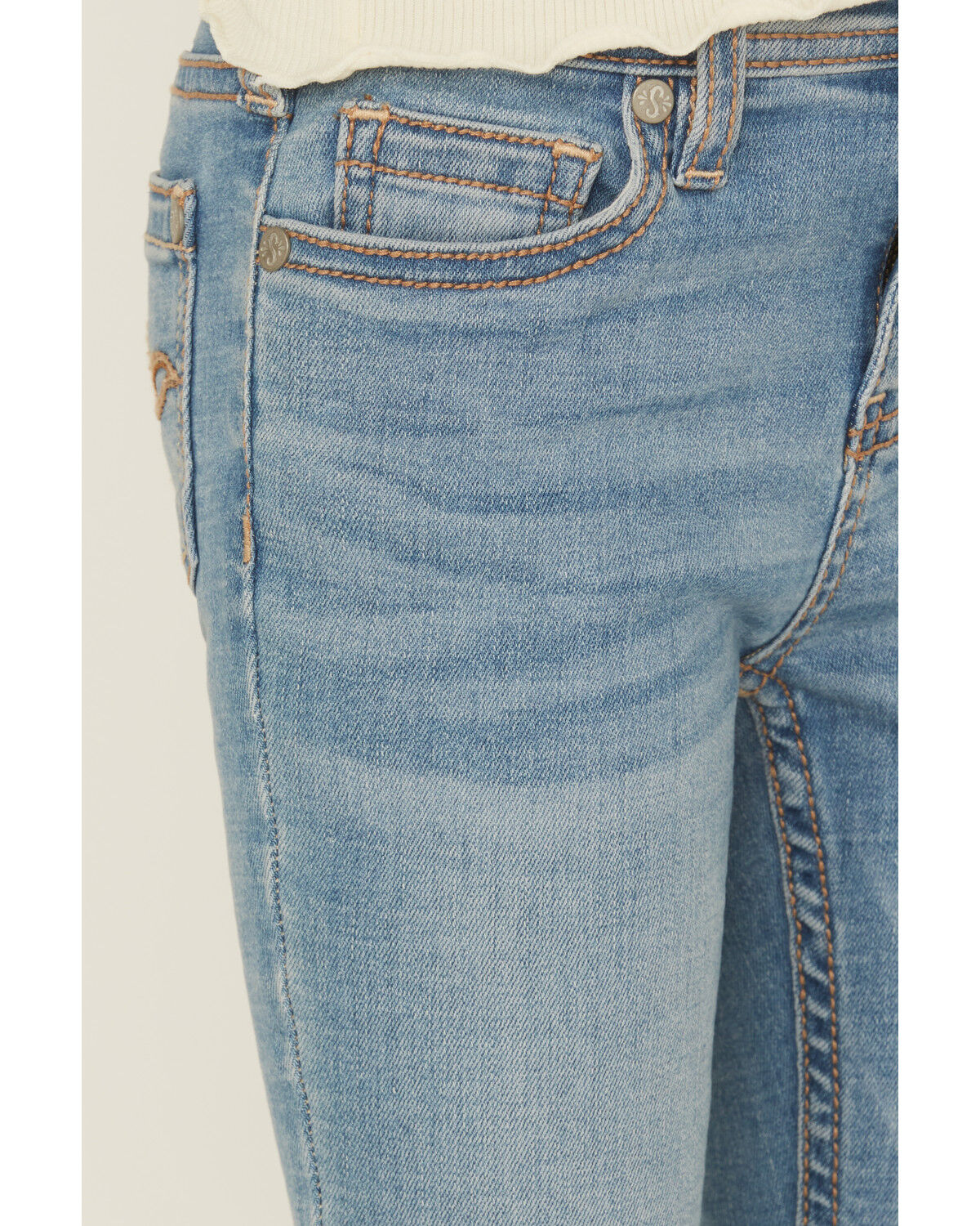 Shyanne Little Girls' Light Wash Shayla Bootcut Stretch Denim Riding Jeans