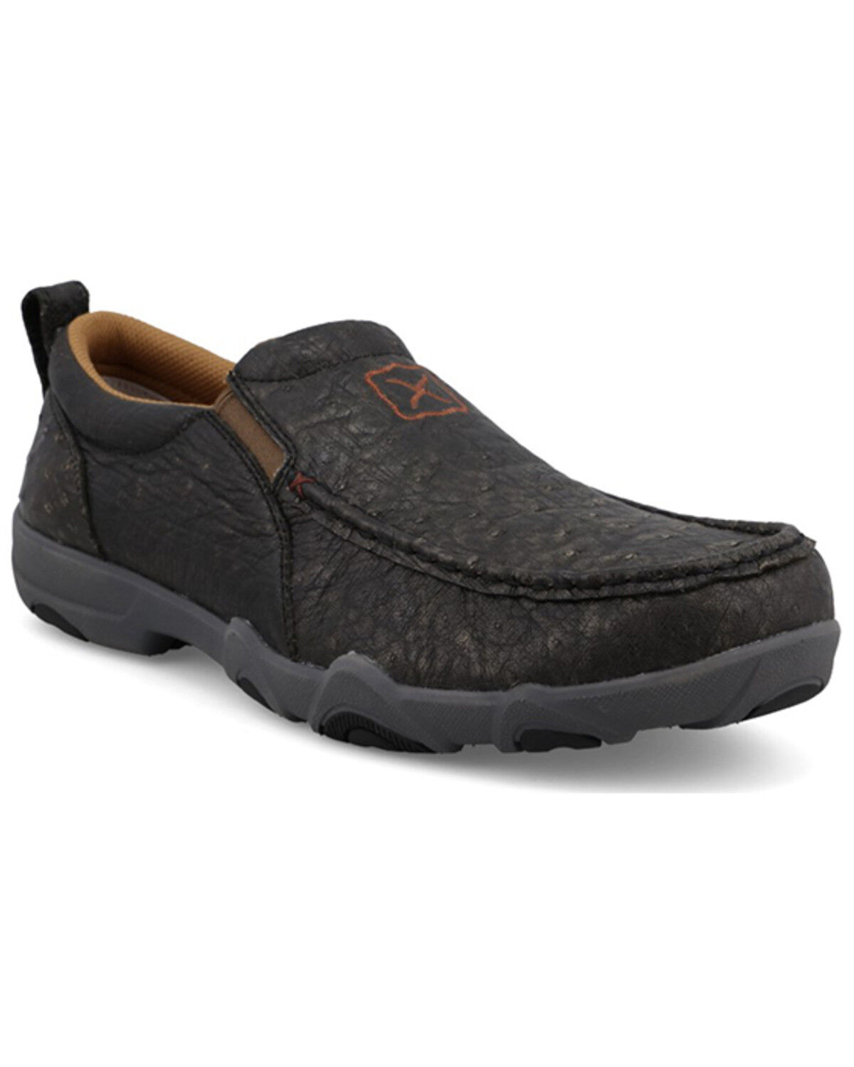 Twisted X Men's Exotic Ostrich Slip-On Ultralite X&trade; Driving Mocs