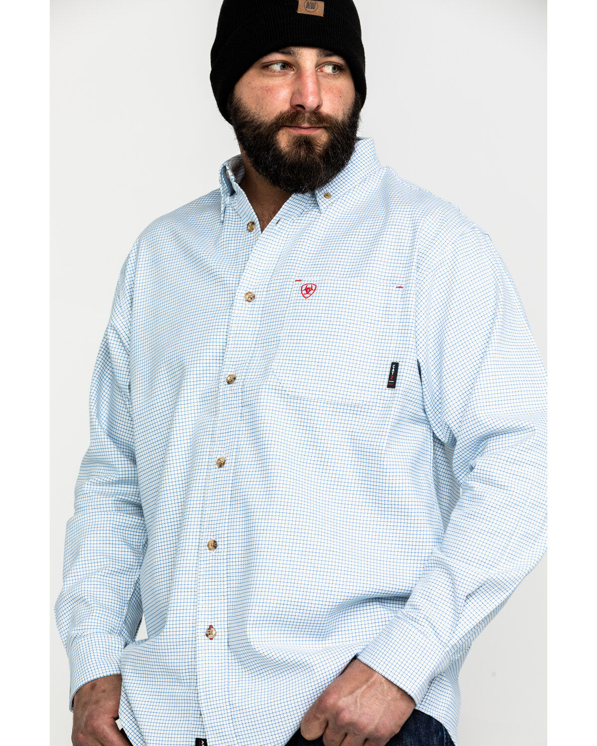 Ariat Men's FR Solid Durastretch Long Sleeve Work Shirt - Tall