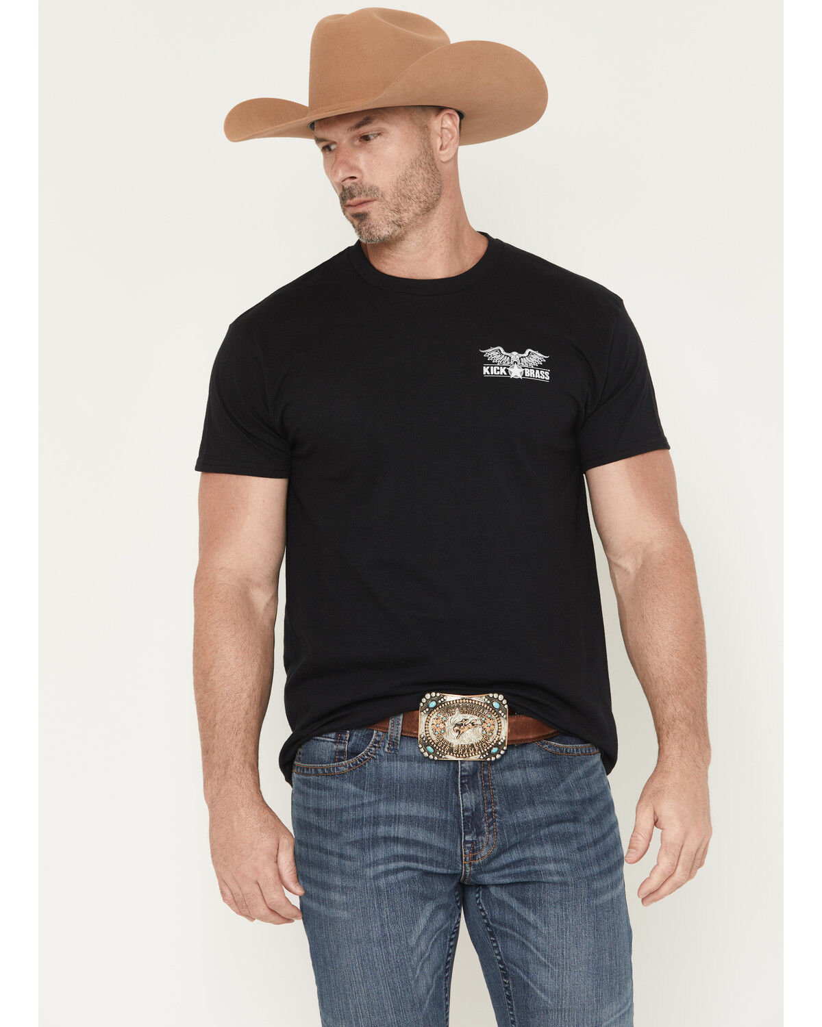 Kick Brass Men's Because Of The Brace Short Sleeve Graphic T-Shirt