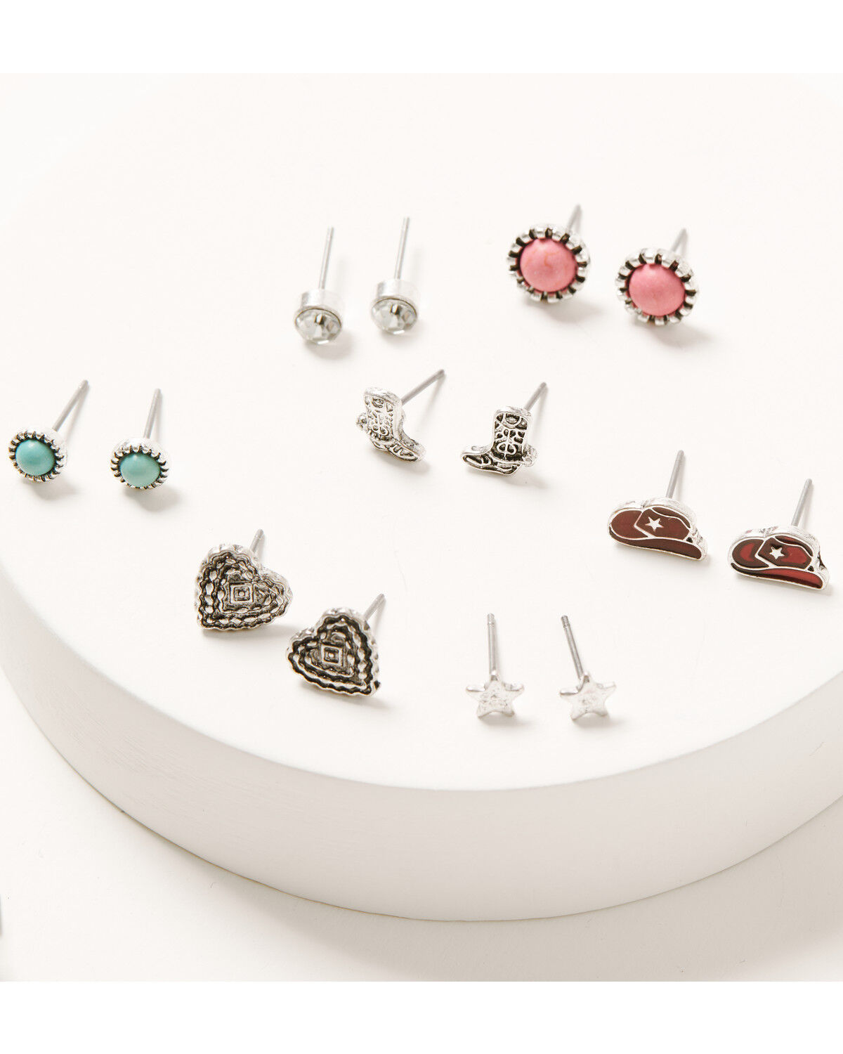 Shyanne Women's Horseshoe Cowgirl Stud Earring Set - 13 Piece
