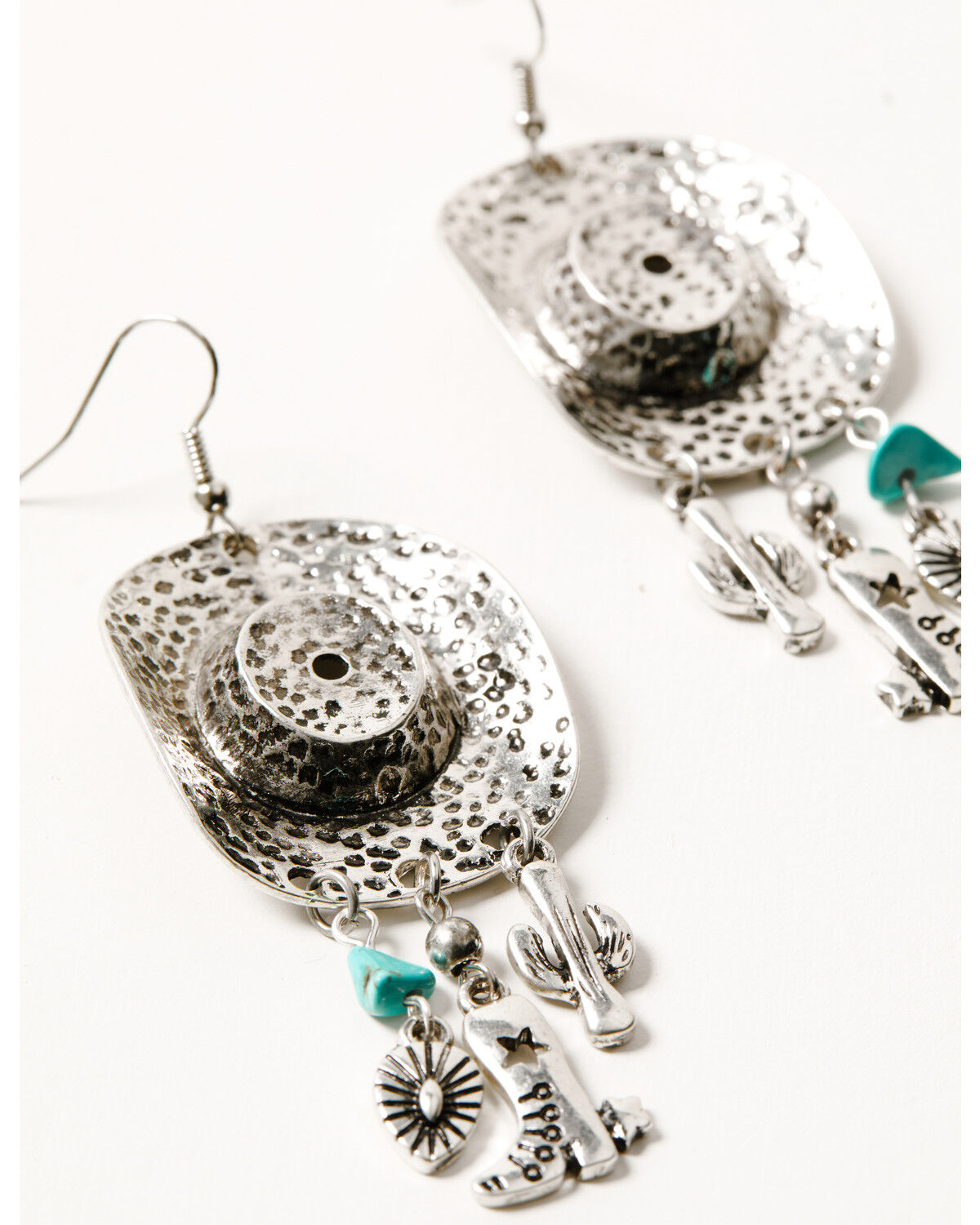 Shyanne Women's Statement Cowgirl Hat Charm Earrings