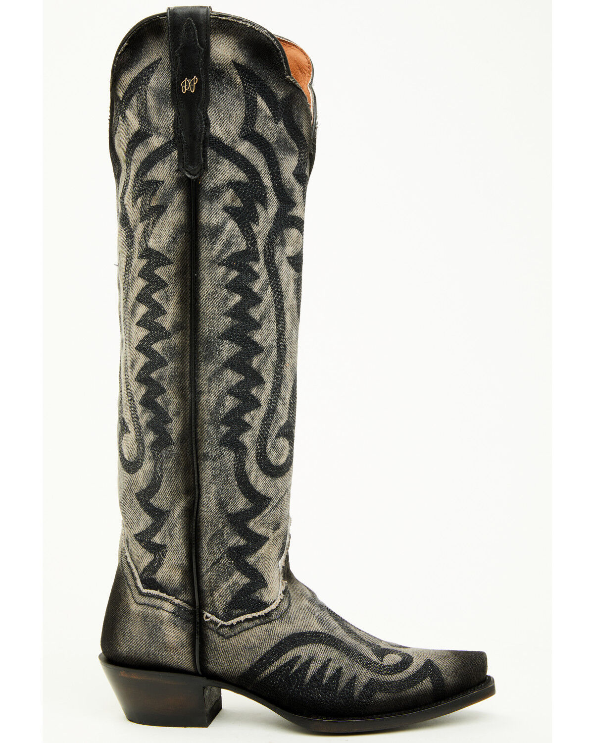 Dan Post Women's Denim Darlin Tall Western Boots - Snip Toe