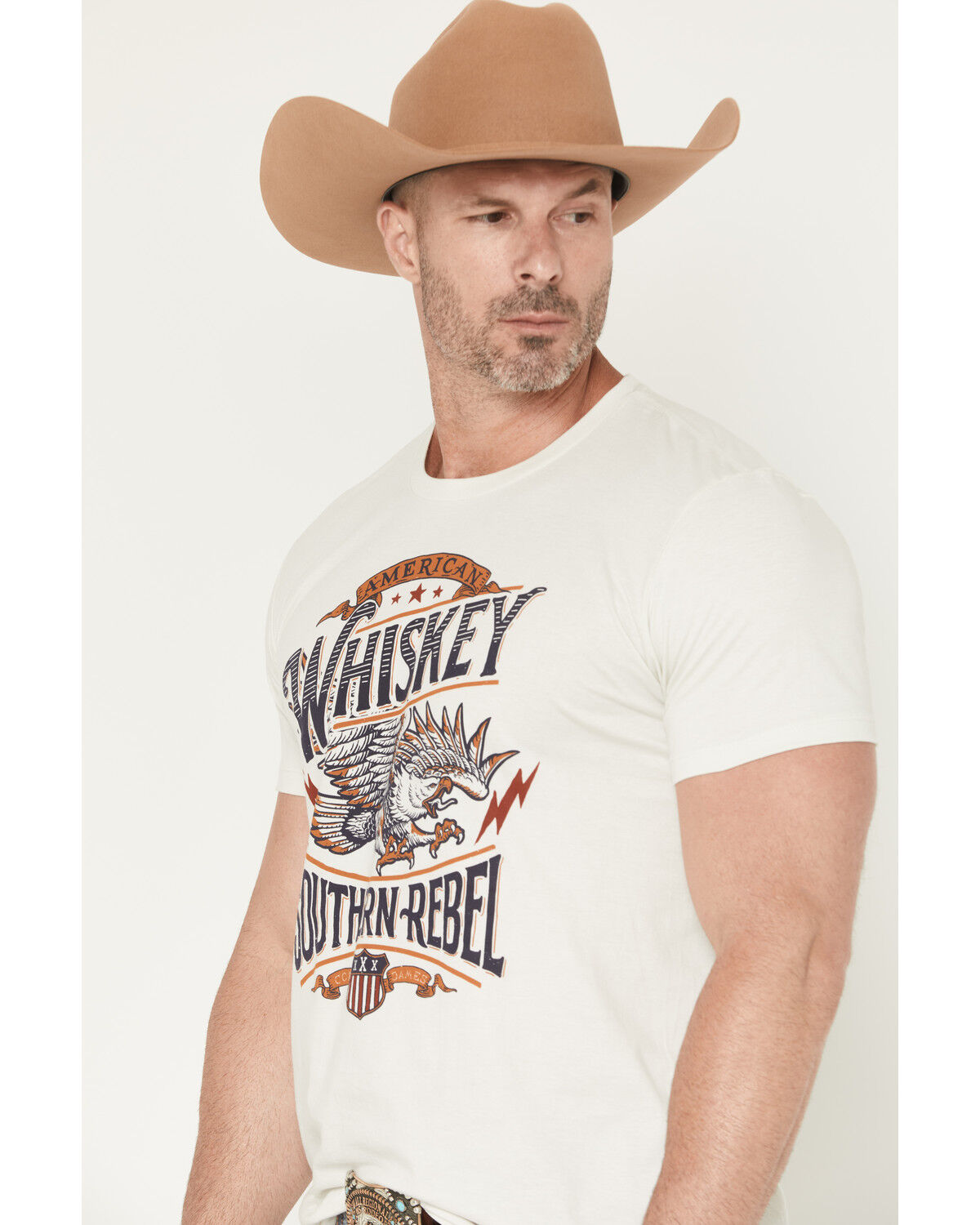 Cody James Men's American Whiskey Short Sleeve Graphic T-Shirt