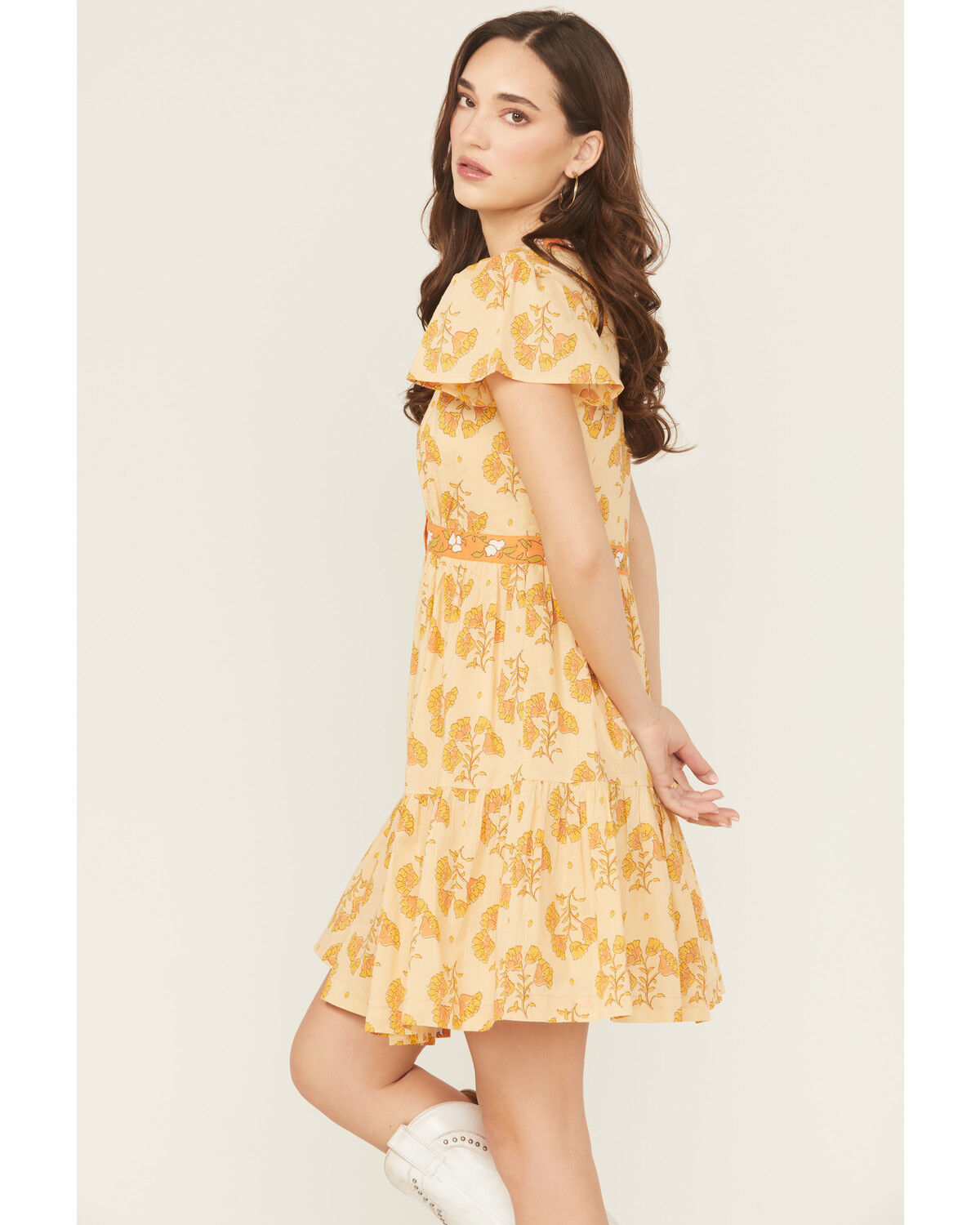 Bila Women's Monaco Floral Border Mini Dress