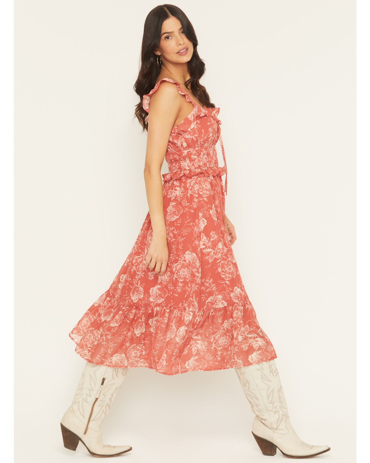 Ash & Violet Women's Floral Print Midi Dress