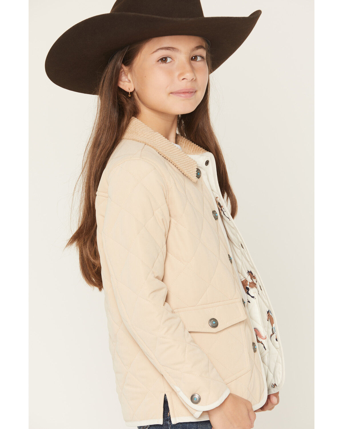 Shyanne Girls' Lilbet Quilted Snap Jacket