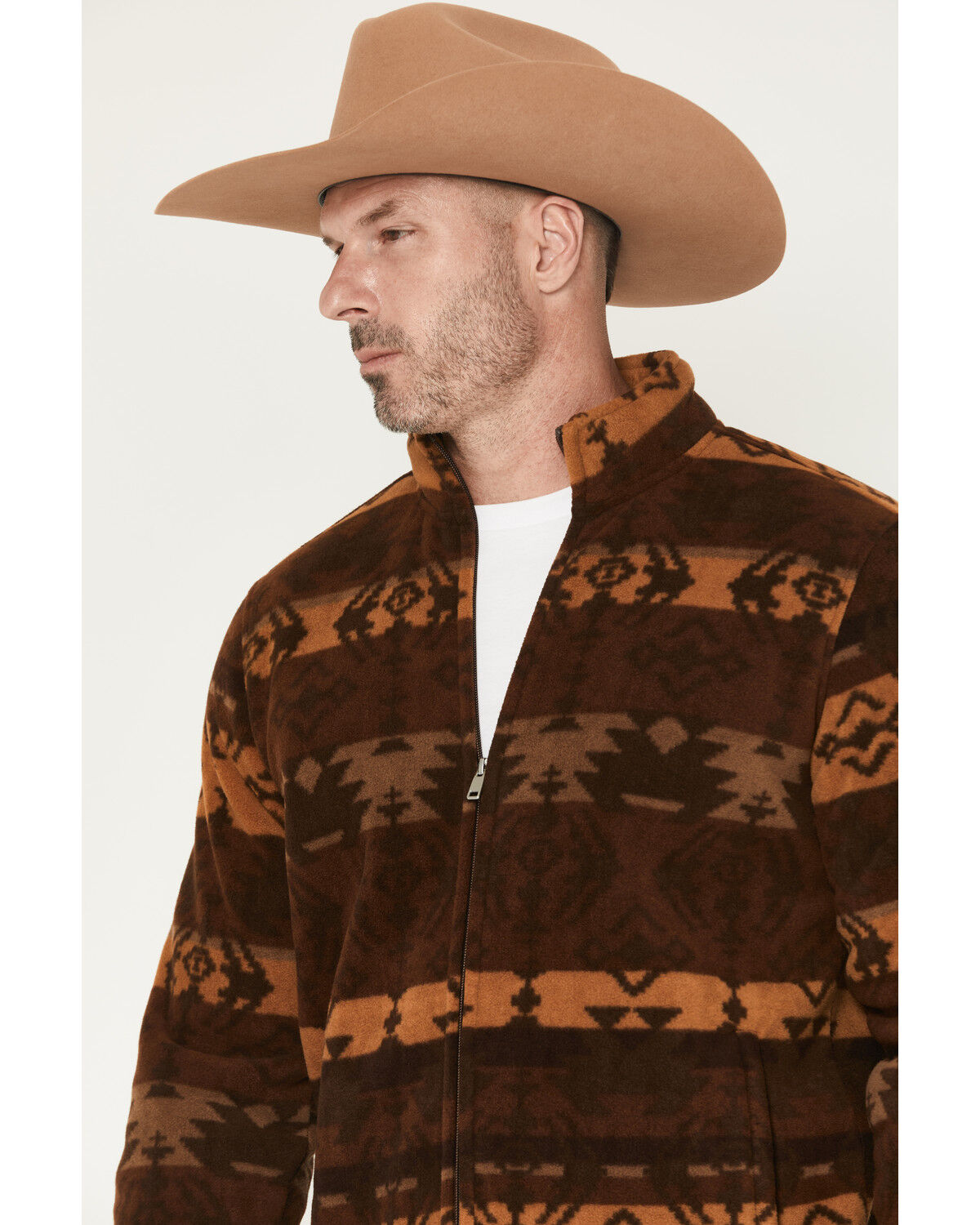 Cody James Men's Willows Southwestern Print Zip-Up Jacket