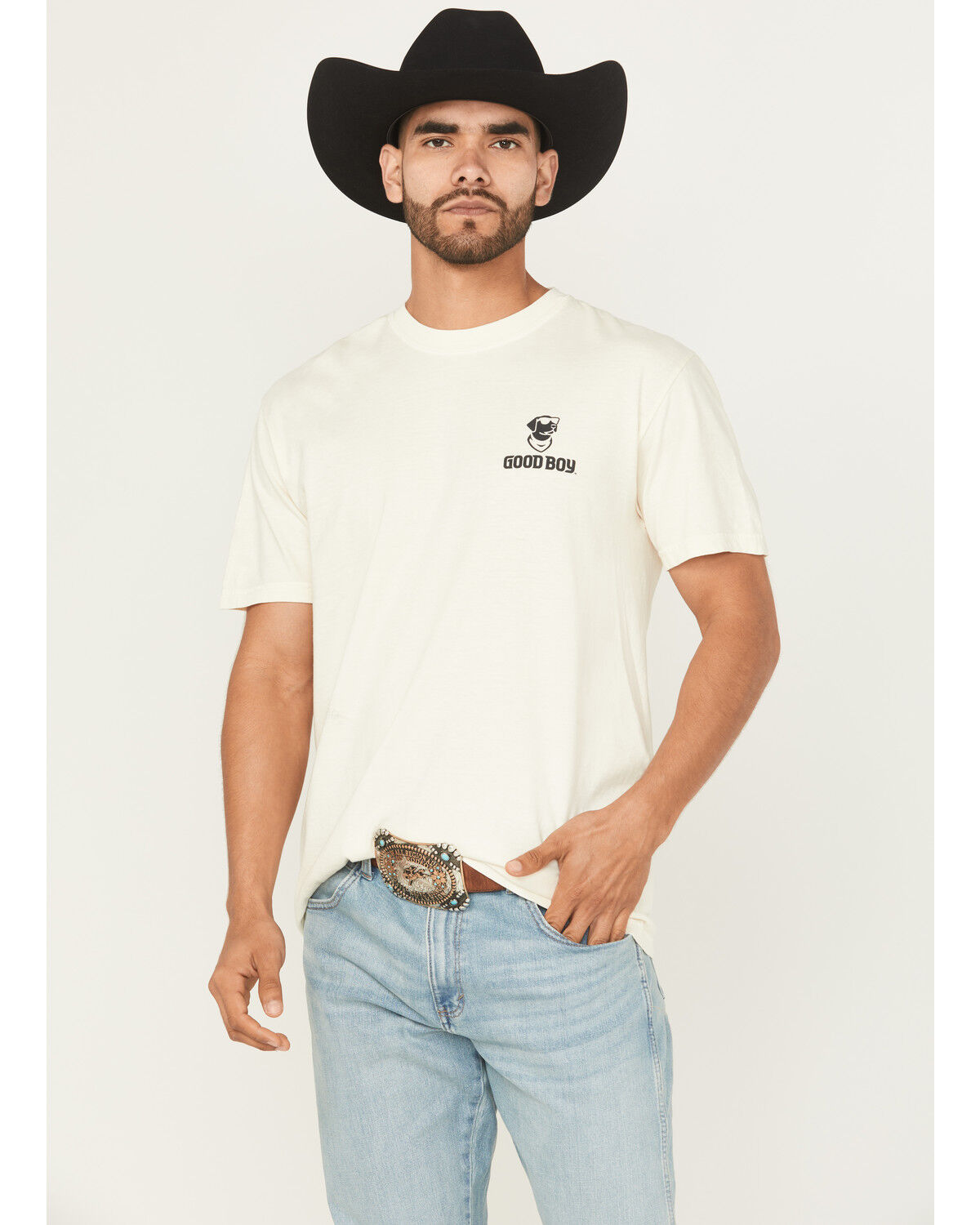 Buckwear Men's Good Boy Cowboy Short Sleeve Graphic T-Shirt