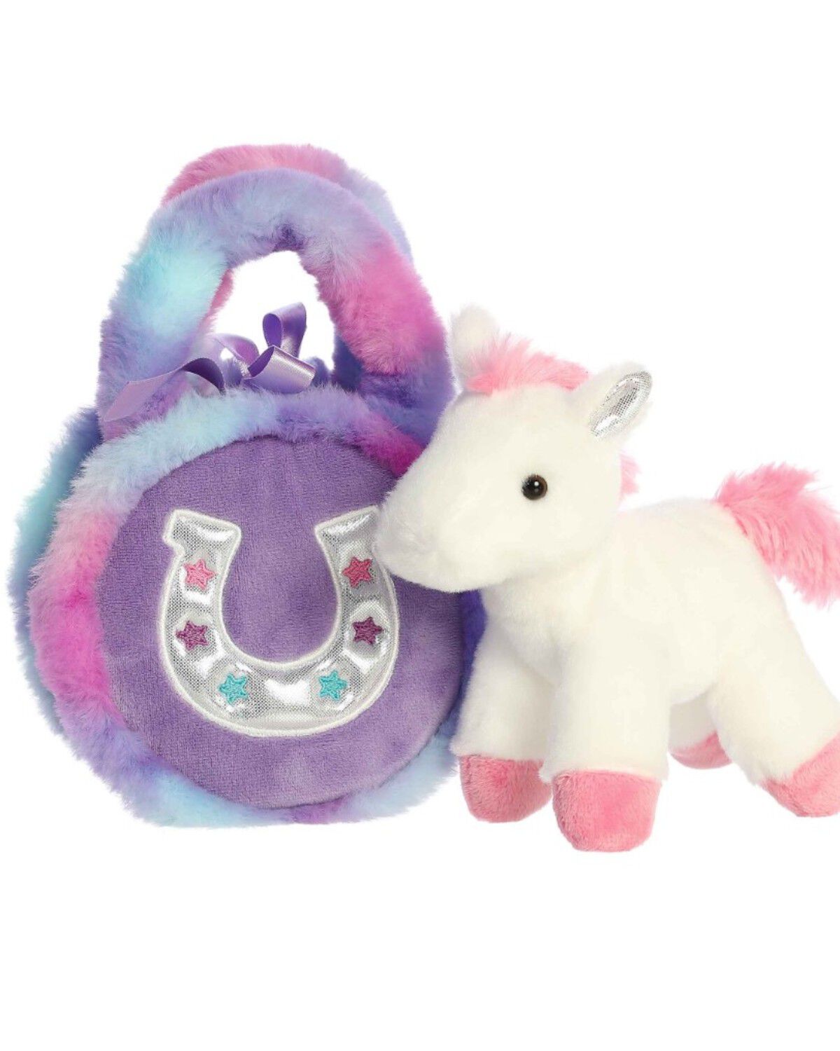 Aurora 7 Lavender Horseshoe™ Fancy Pals™ Plush Toy