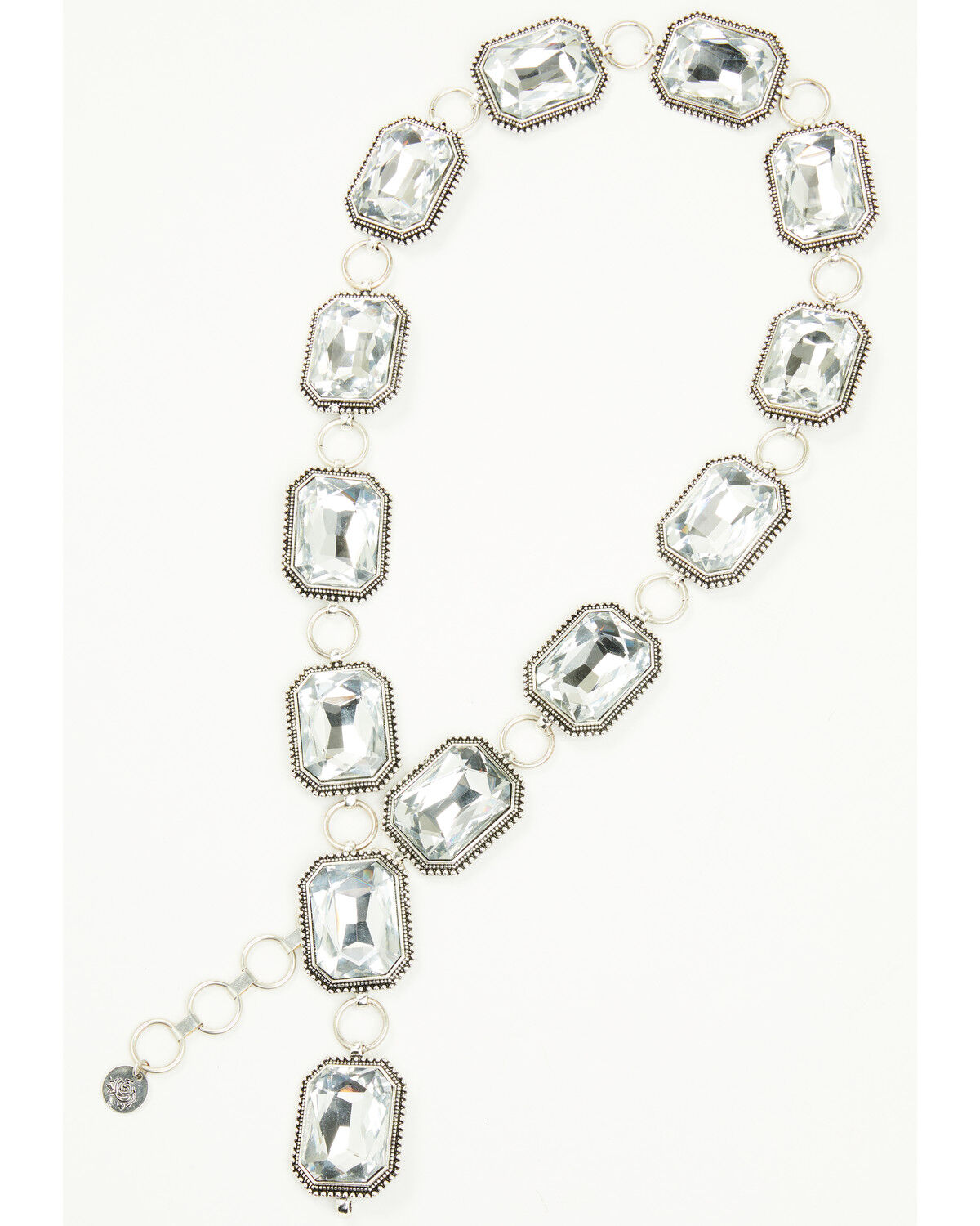 Southern Grace Women's Women's Rhinestone Concho Chain Belt