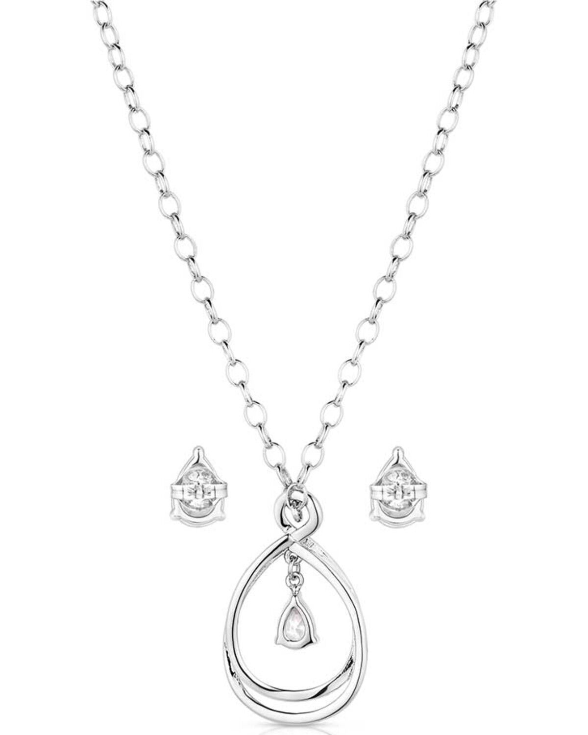 Montana Silversmiths Women's Crystal Embrace Jewelry Set - 2 Piece