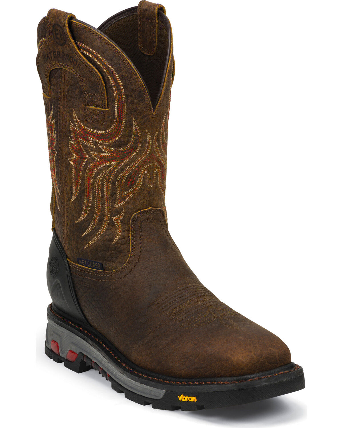 Justin Men's Driscoll EH Waterproof Met Guard Work Boots - Steel Toe
