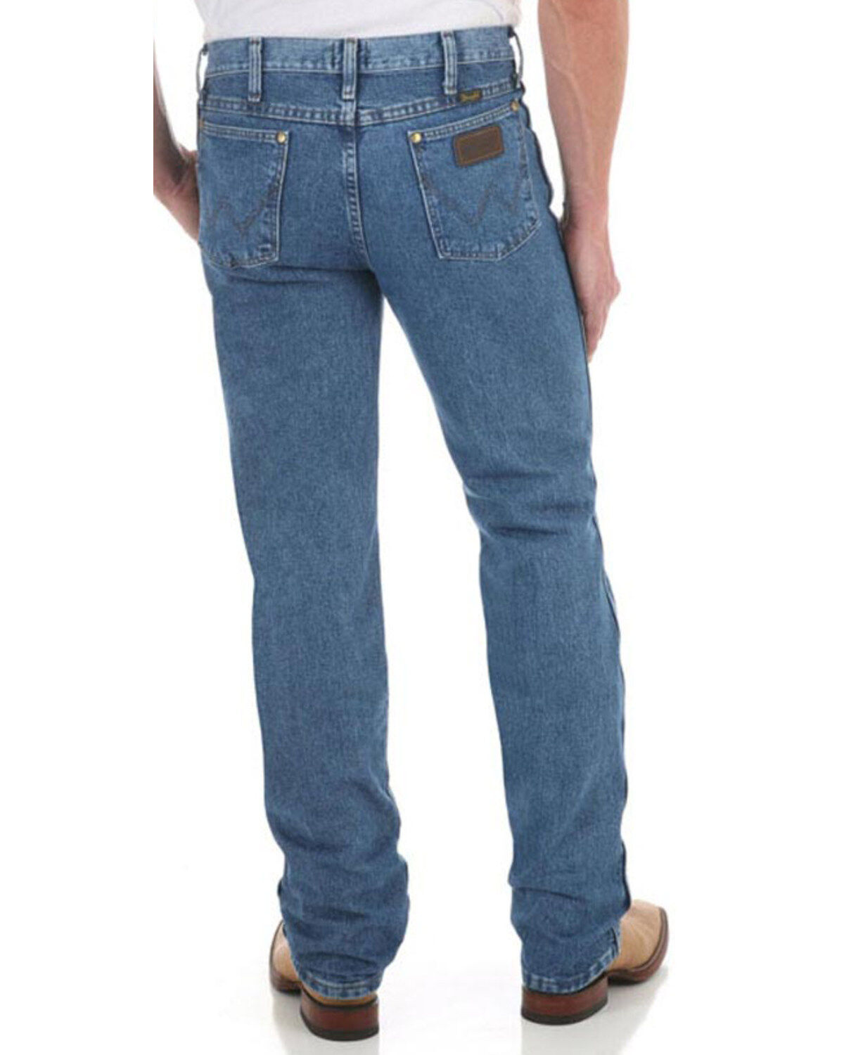 Wrangler Men's Dark Stone Premium Performance Cowboy Cut&reg; Slim Fit Straight Jeans