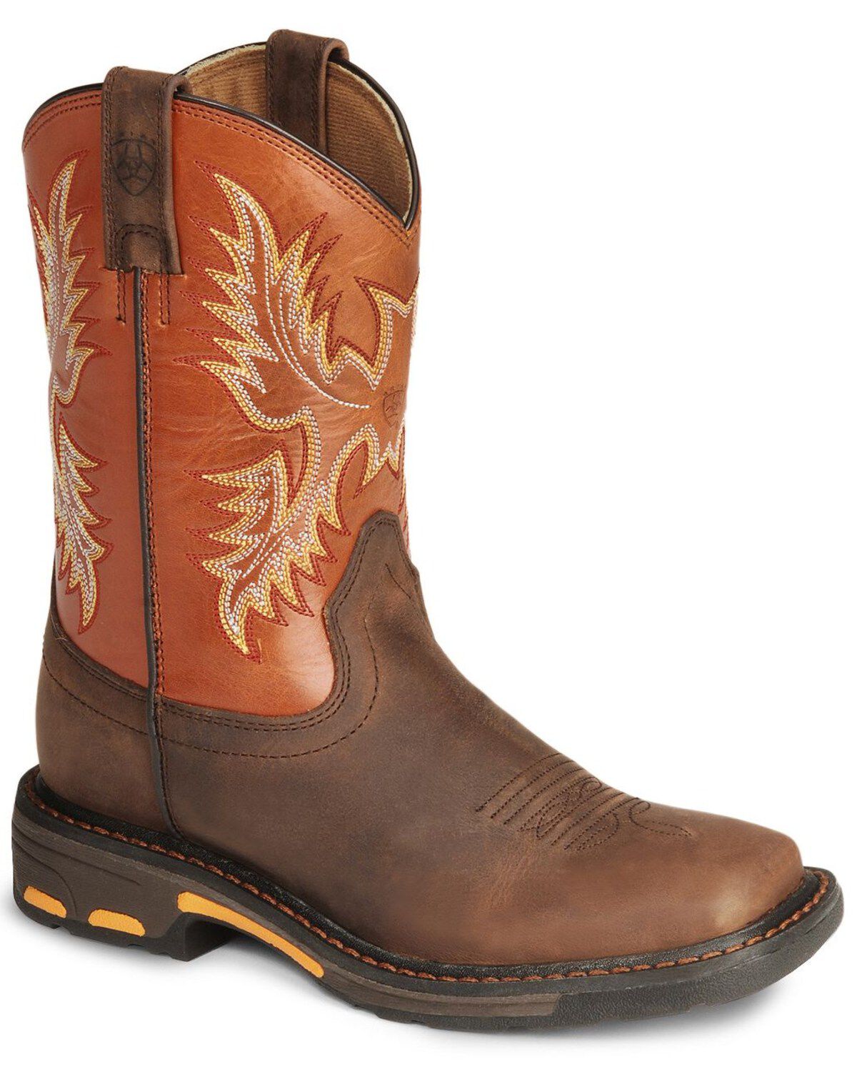 Ariat Boys' Earth WorkHog&reg; Western Boots - Broad Square Toe