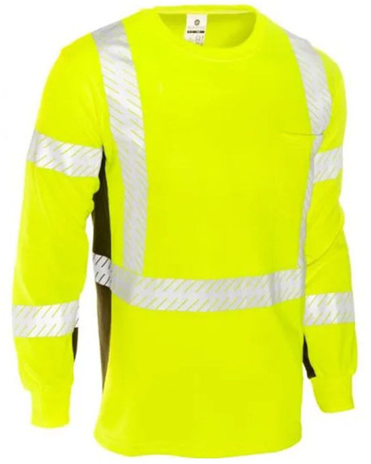 Kishigo Men's FR Hi-Vis Long Sleeve Work Pocket T-Shirt