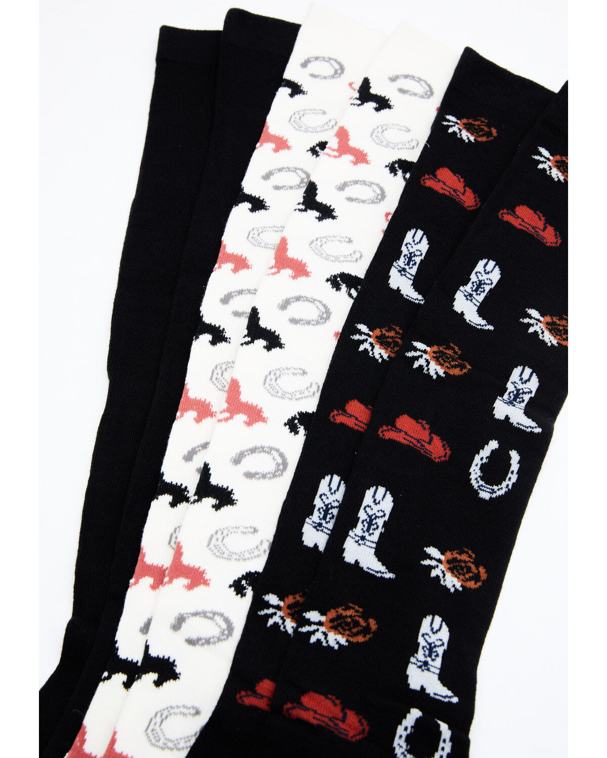 Shyanne Women's Cowgirl Gear Knee High Socks - 3 Pack