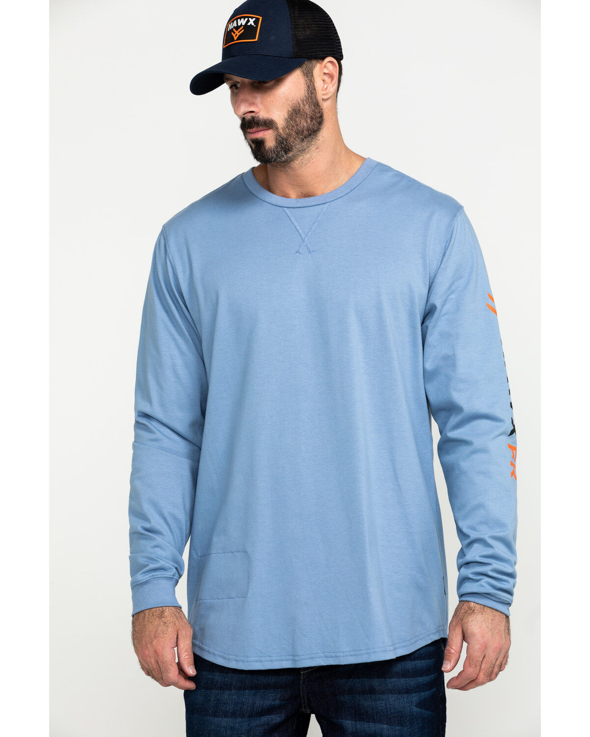 Hawx Men's FR Logo Long Sleeve Work T-Shirt&nbsp;