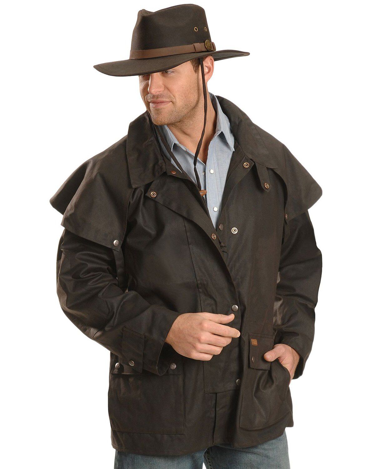 Outback Unisex Short Oilskin Jacket