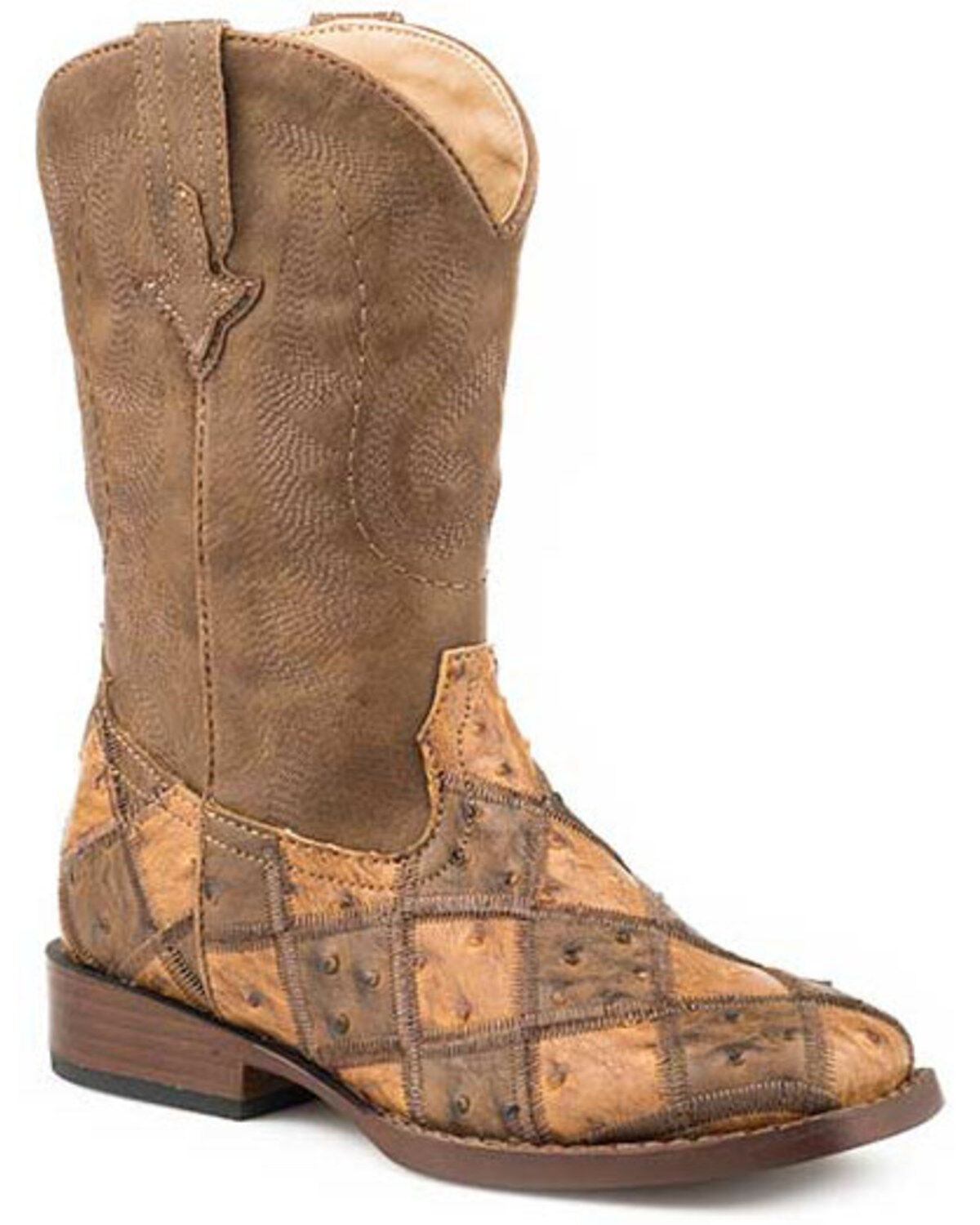 Roper Girls' Bird Blocks Western Boots - Square Toe