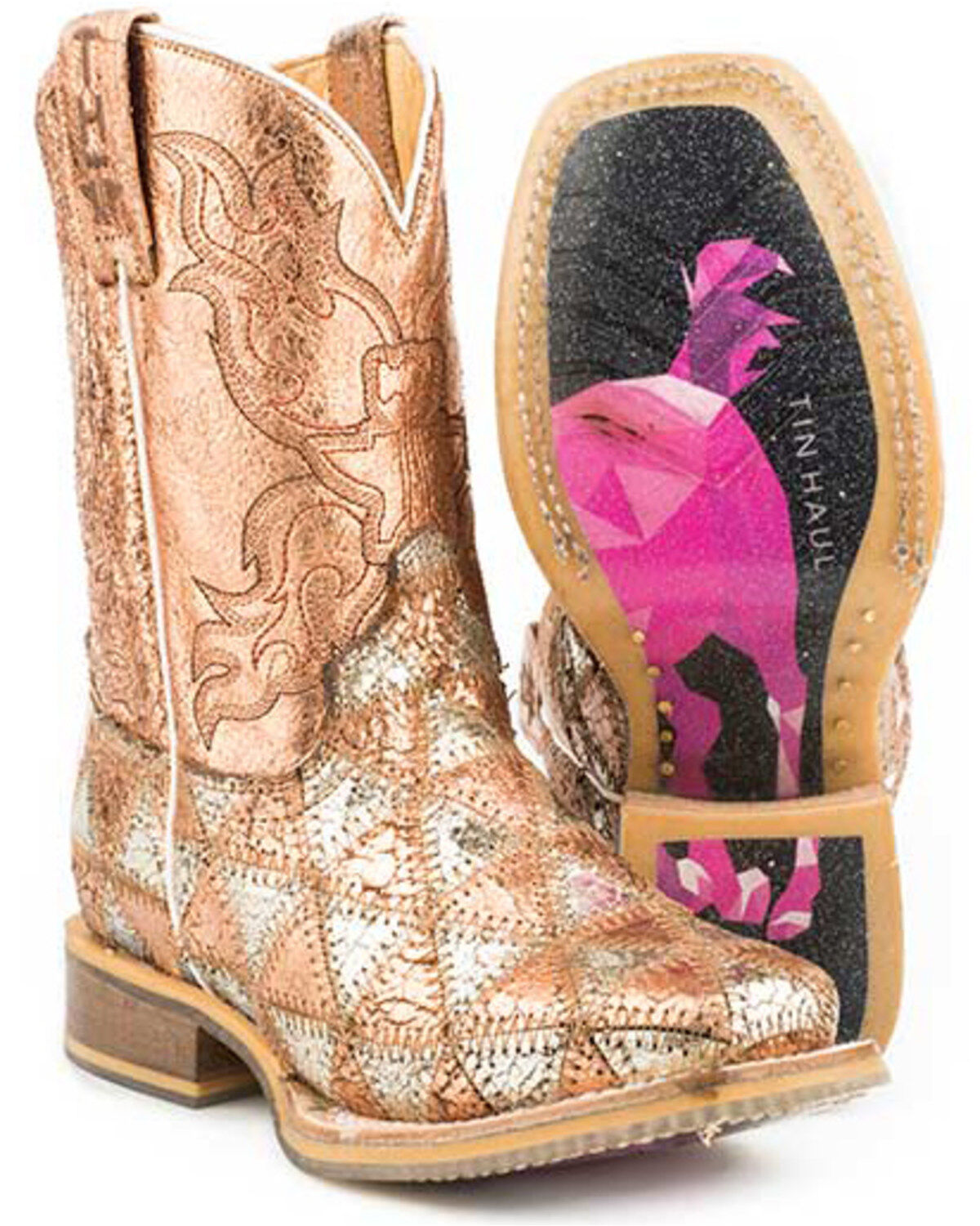 Tin Haul Little Girls' Mu Mish & Mash Western Boots - Square Toe 1 54521-tin-haul-little-girls-mu-mish-amp-mash-western-boots-square-toe-1.jpg