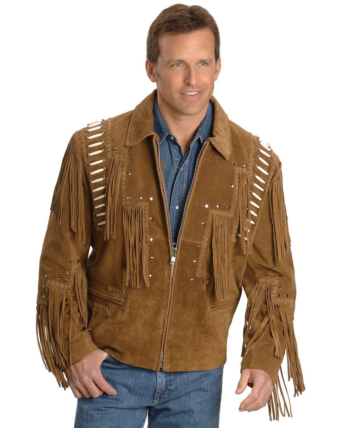 Liberty Wear Bone Fringed Leather Jacket - Big & Tall 1 54530-liberty-wear-bone-fringed-leather-jacket-big-amp-tall-1.jpg
