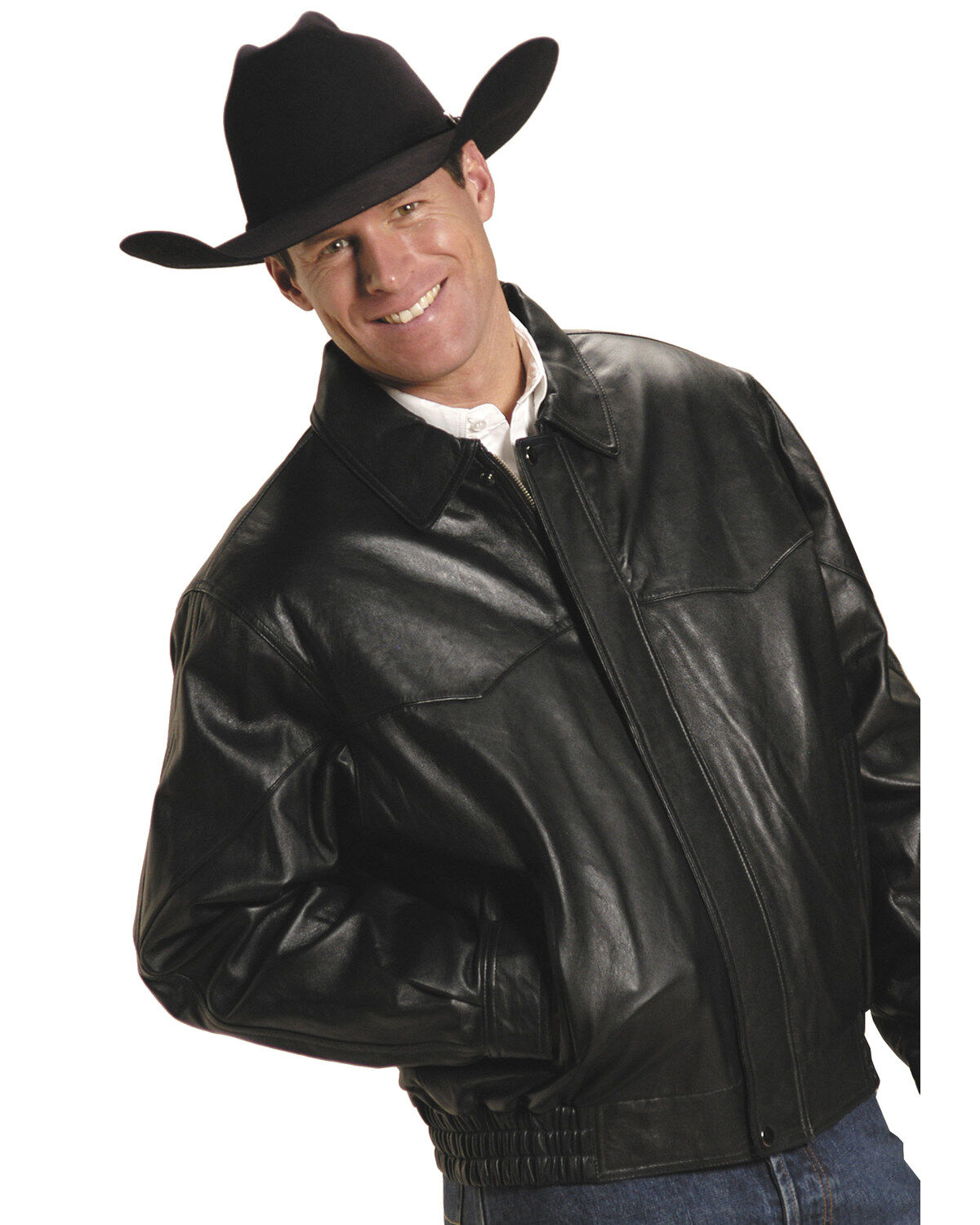 Roper Lamb Nappa Bomber Jacket - Big & Tall