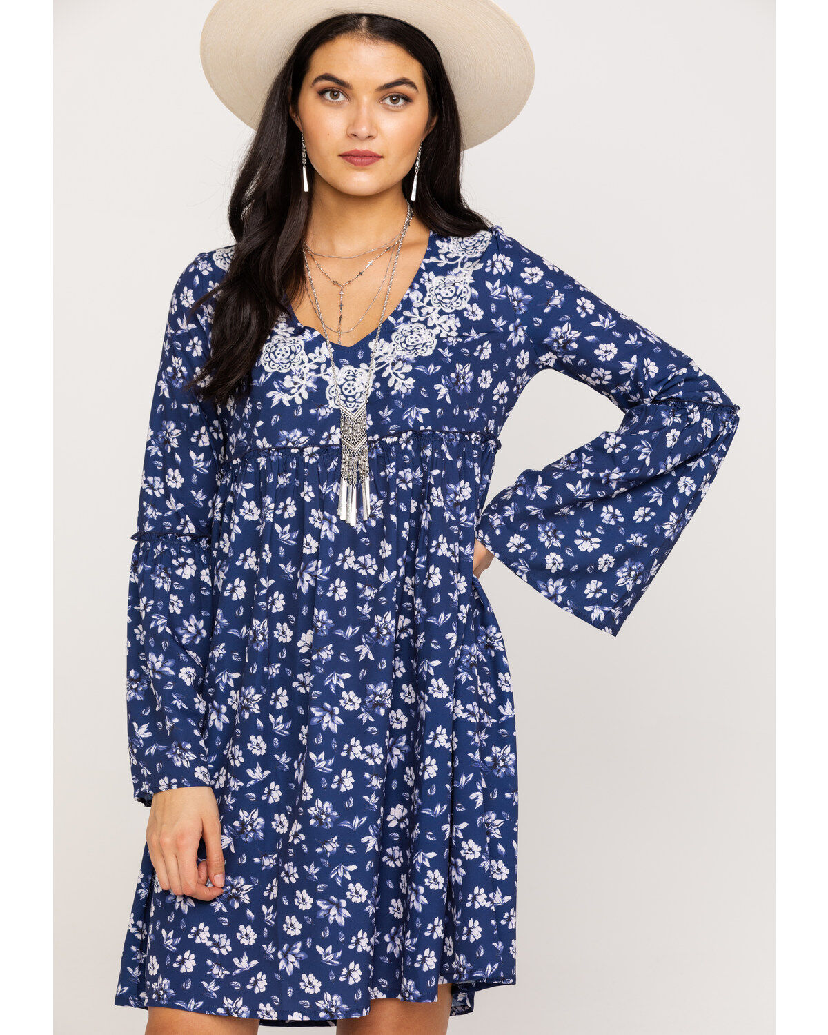 Roper Women's Floral Print Mini Dress