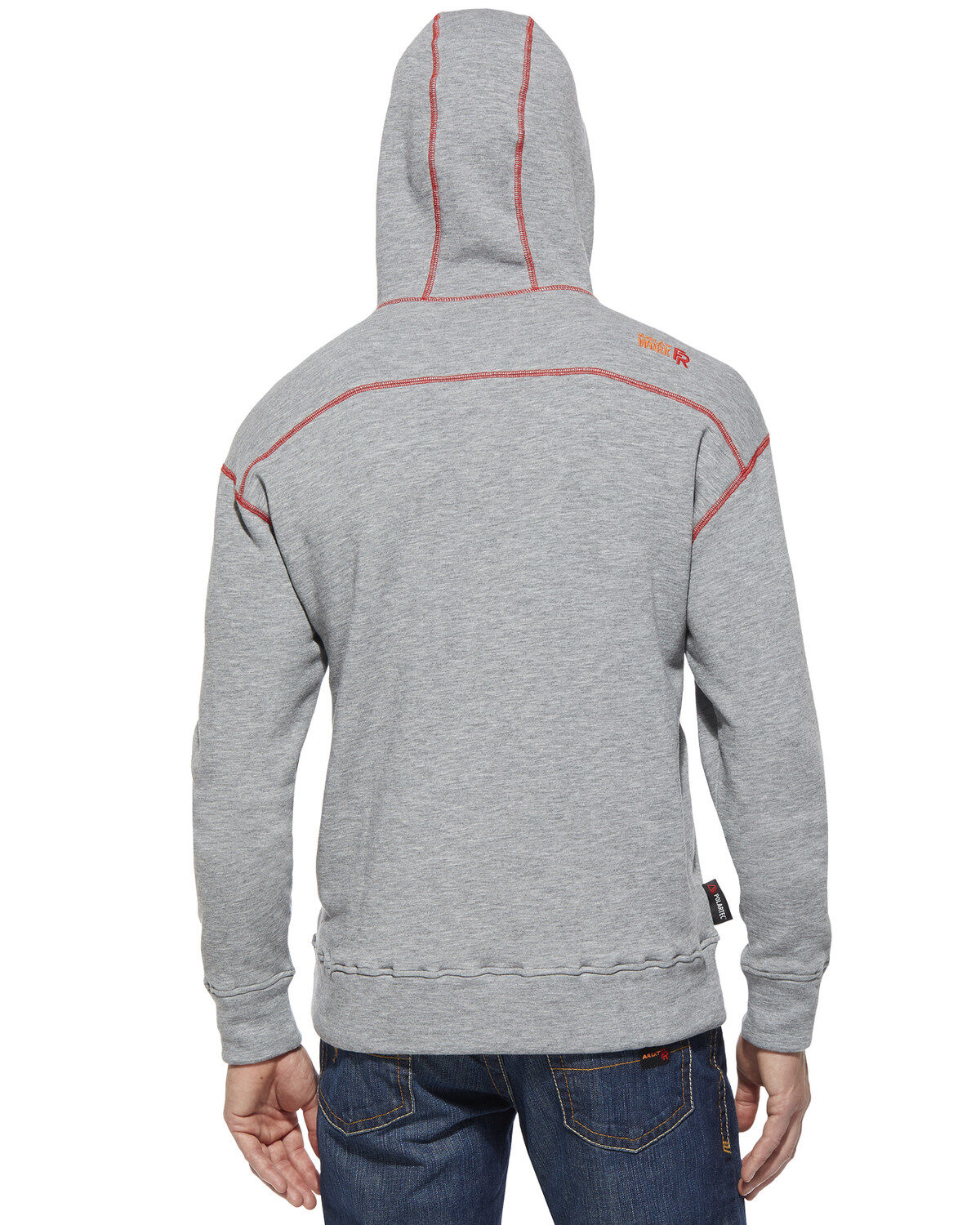 Ariat Men's Flame Resistant Polartec Grey Work Hooded Sweatshirt - Big and Tall