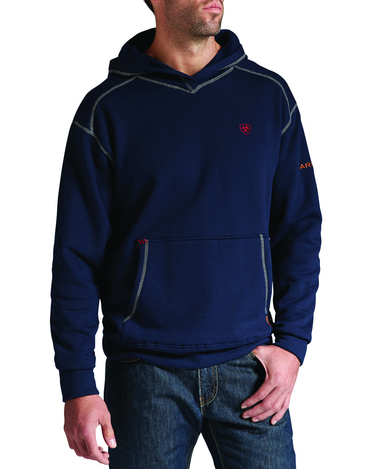 Ariat Men's Flame-Resistant Polartec Hooded Work Sweatshirt - Big and Tall