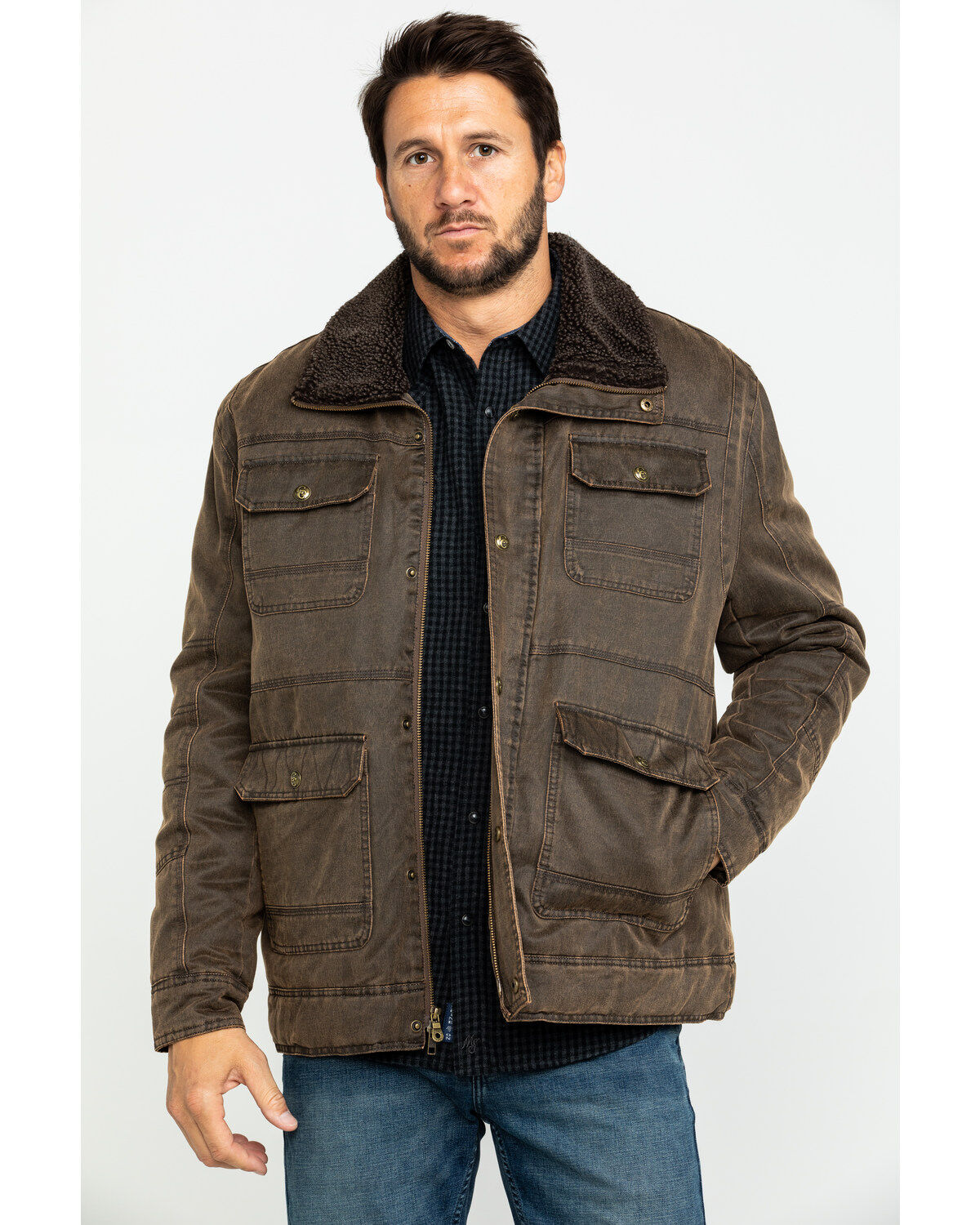 Cripple Creek Men's Enzyme Washed Storm Flap Sherpa Jacket 1 57307-cripple-creek-men-s-enzyme-washed-storm-flap-sherpa-jacket-1.jpg