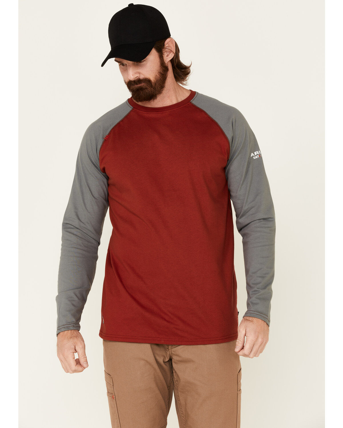 Ariat Men's FR Long Sleeve Baseball Work T-Shirt 1 58145-ariat-men-s-fr-long-sleeve-baseball-work-t-shirt-1.jpg