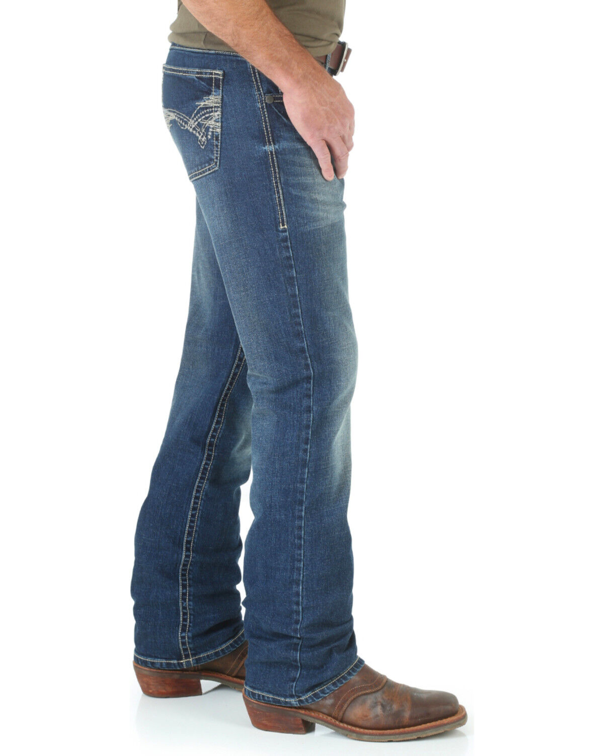 Wrangler 20X Men's Midland 42 Vintage Slim Bootcut Jeans