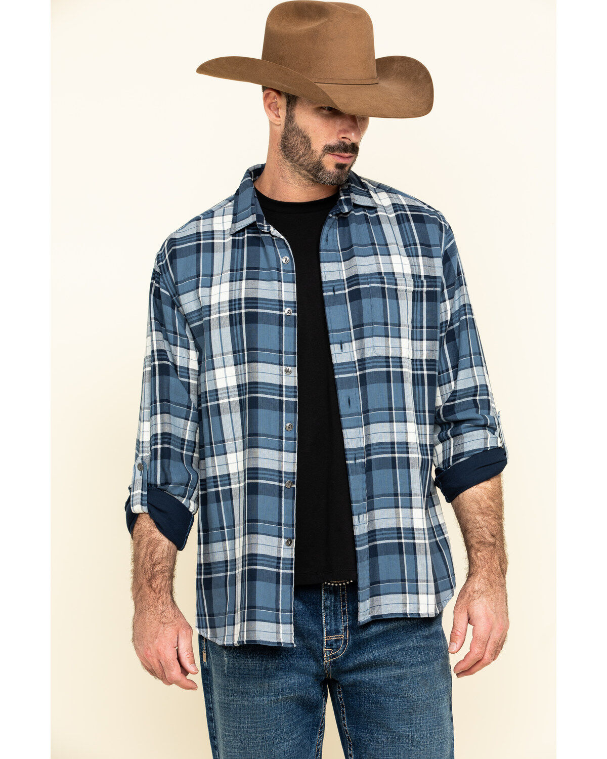 Pendleton Men's Fairbanks Plaid Button Long Sleeve Western Shirt
