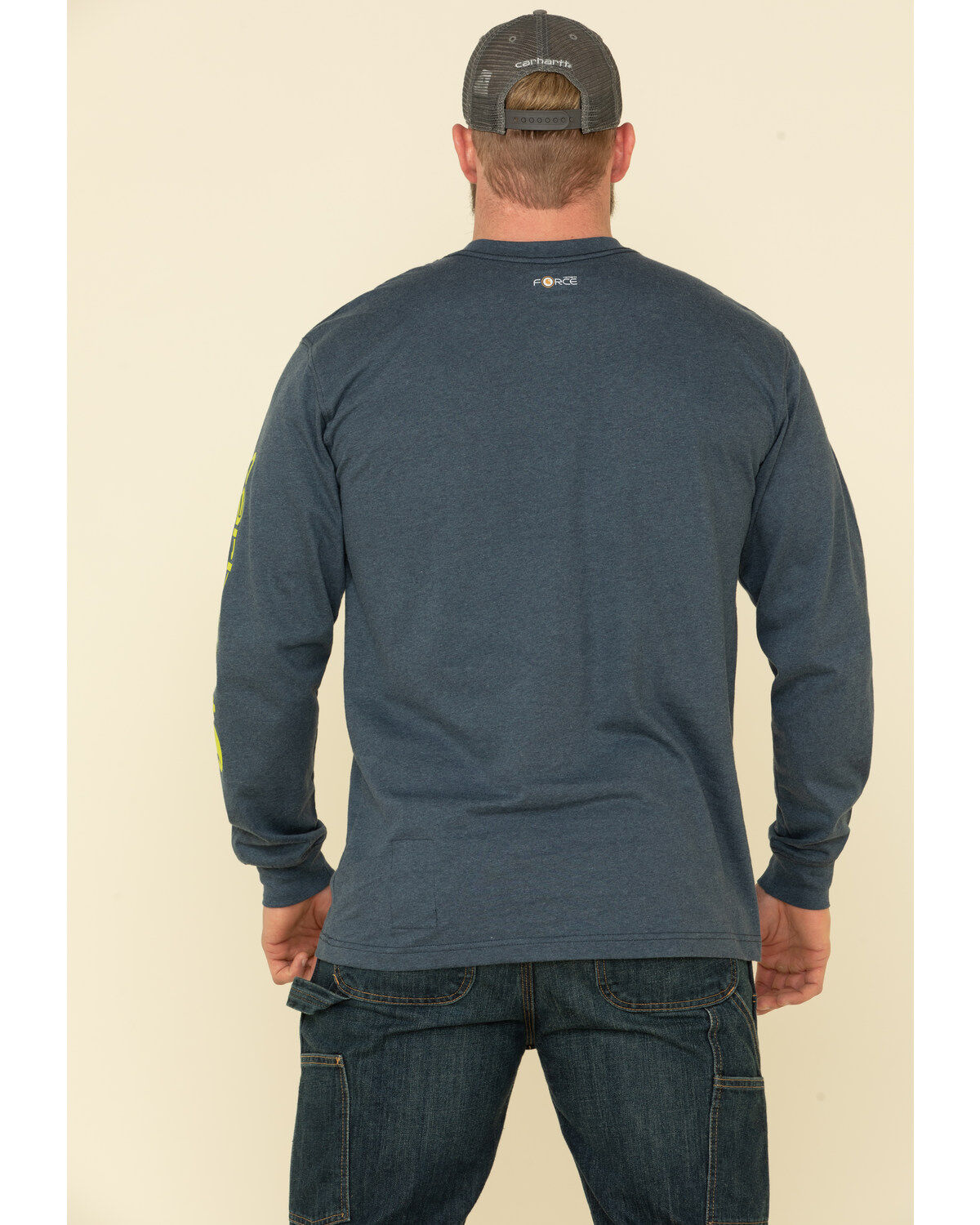 Carhartt Men's M-FR Midweight Signature Logo Long Sleeve Work Shirt - Tall