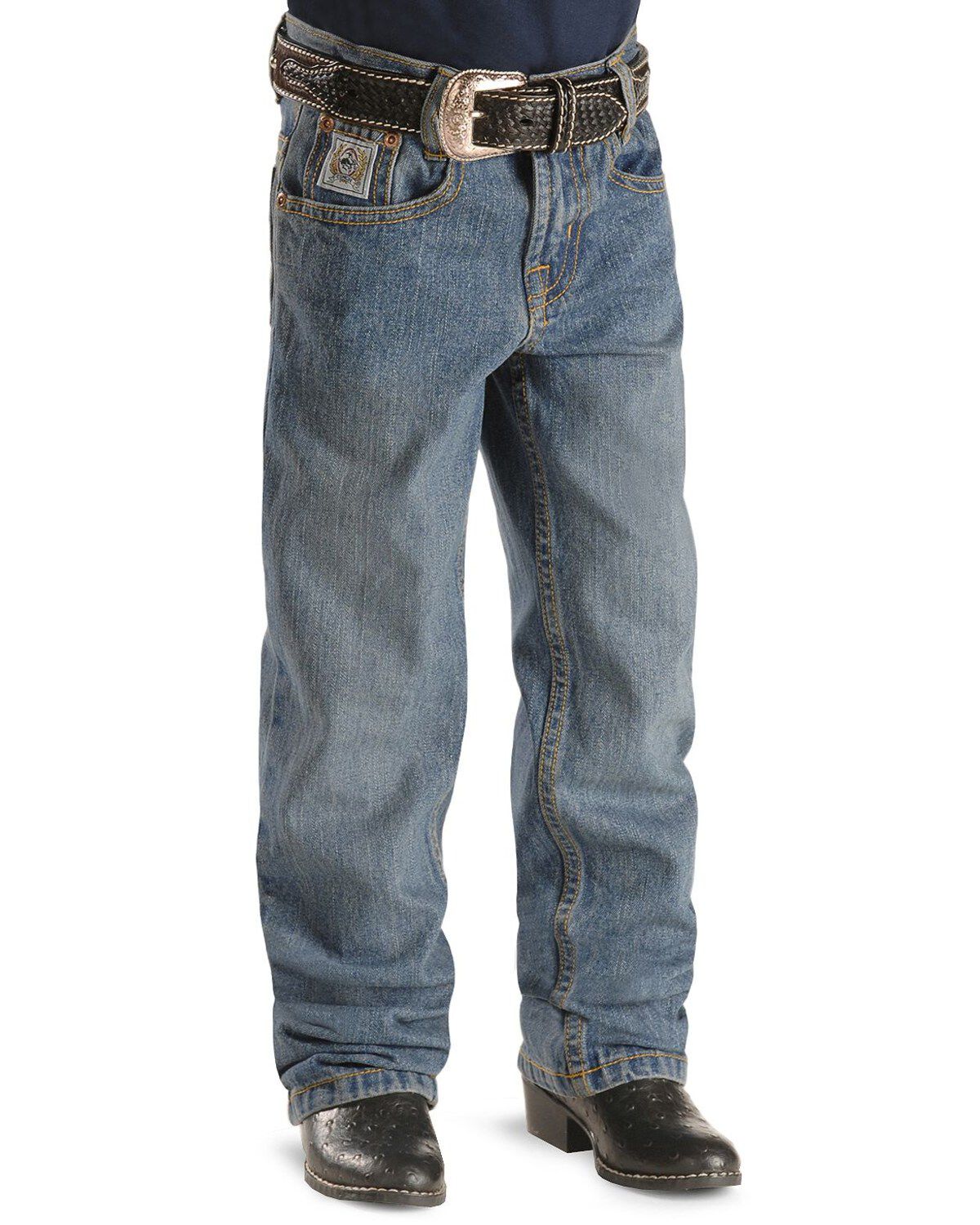 Cinch Boys' White Label Slim Fit Straight Leg Denim Jeans