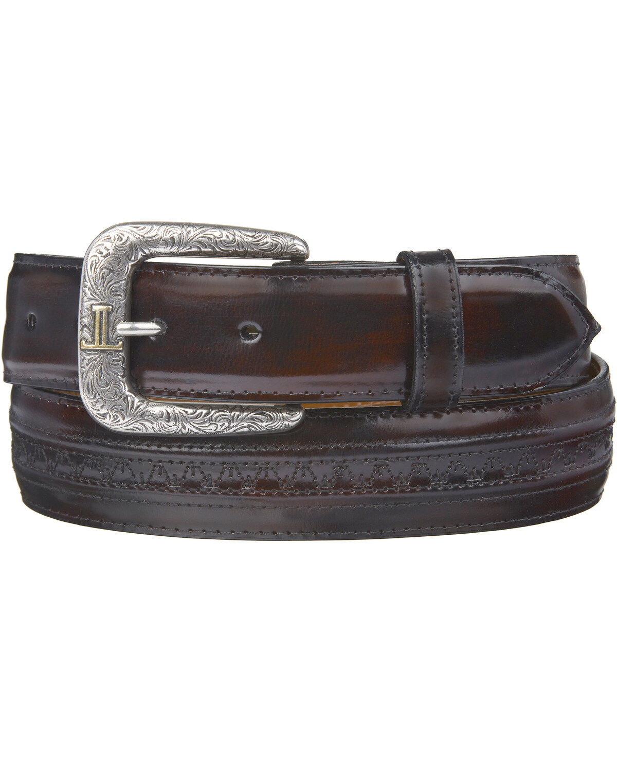 Lucchese Men's Goatskin Leather Belt