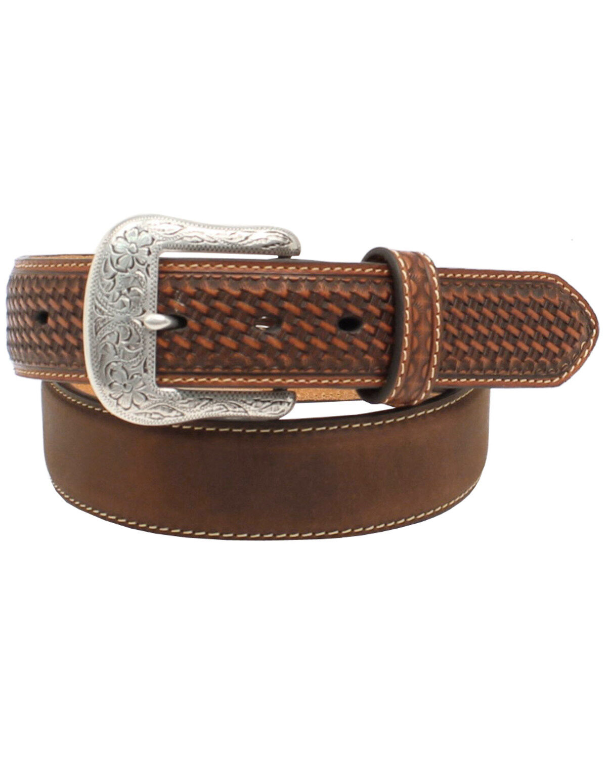 Ariat Men's Basketweave Embellished Leather Belt 1 72927-ariat-men-s-basketweave-embellished-leather-belt-1.jpg