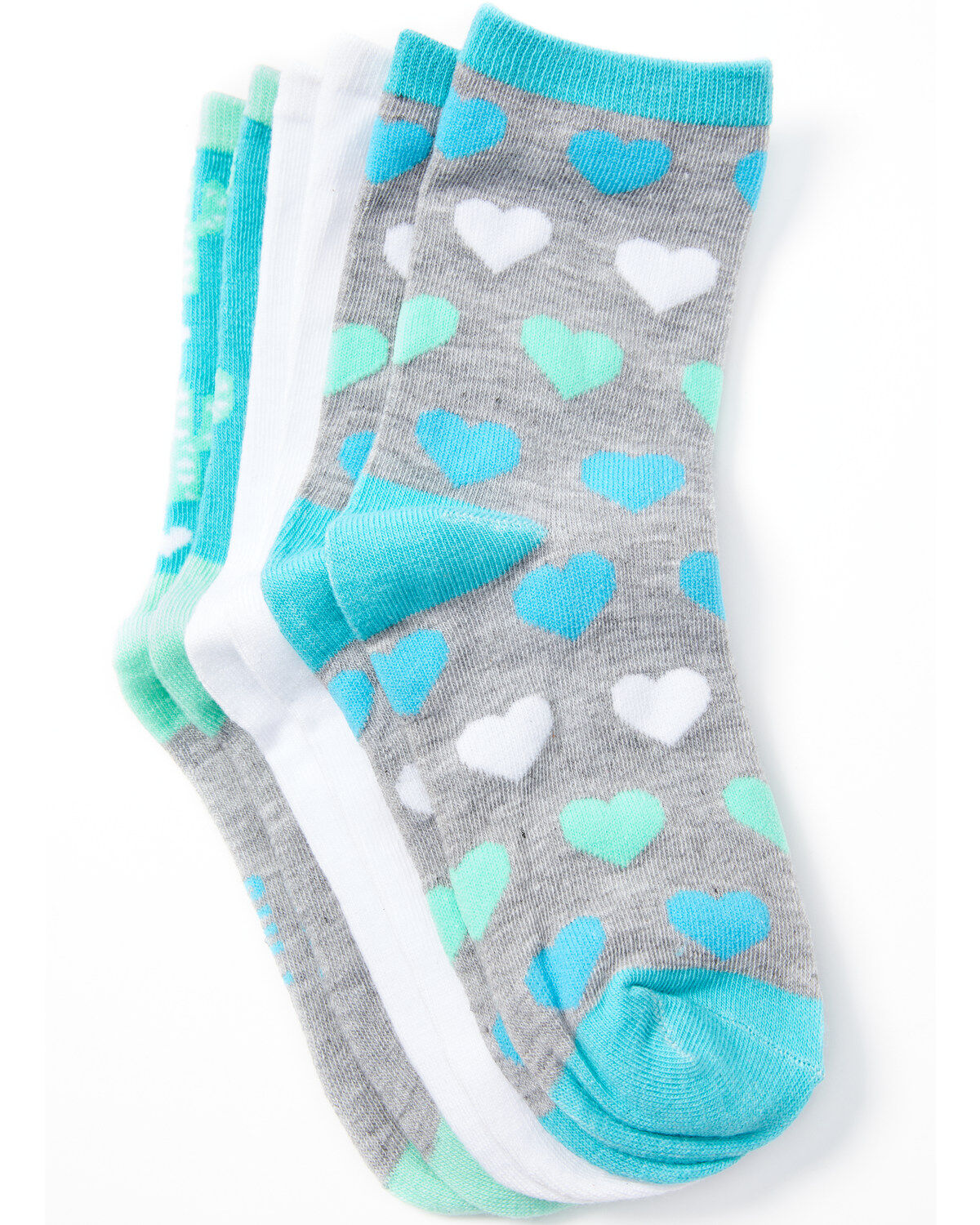 Leg Apparel Kids' 3-Pack Cactus & Hearts Crew Sock Set 1 72971-leg-apparel-kids-3-pack-cactus-amp-hearts-crew-sock-set-1.jpg
