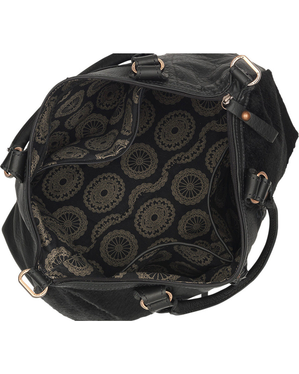 American West Cow Town Large Convertible Zip Top Satchel