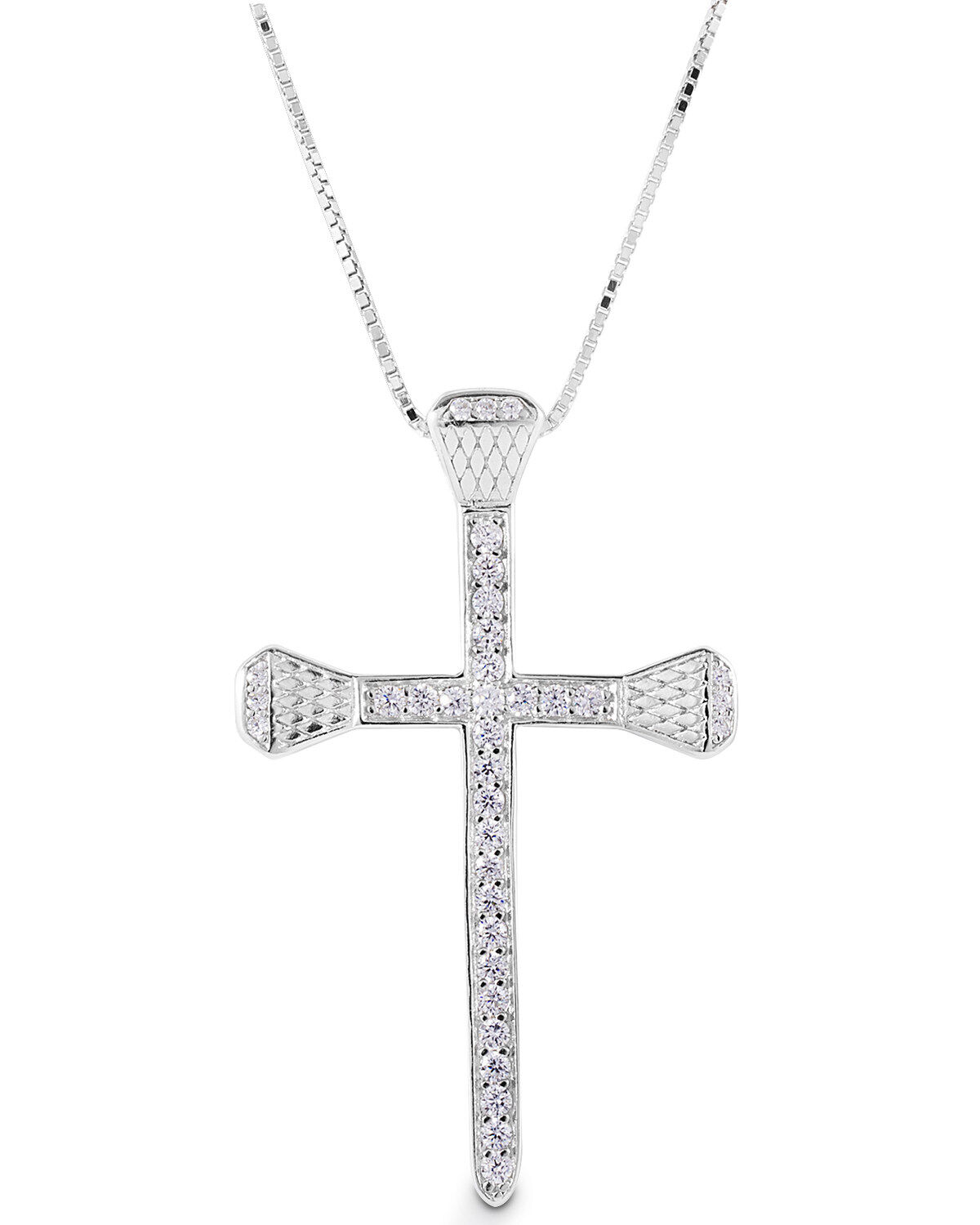 Kelly Herd Women's Pave Horseshoe Nail Cross Necklace