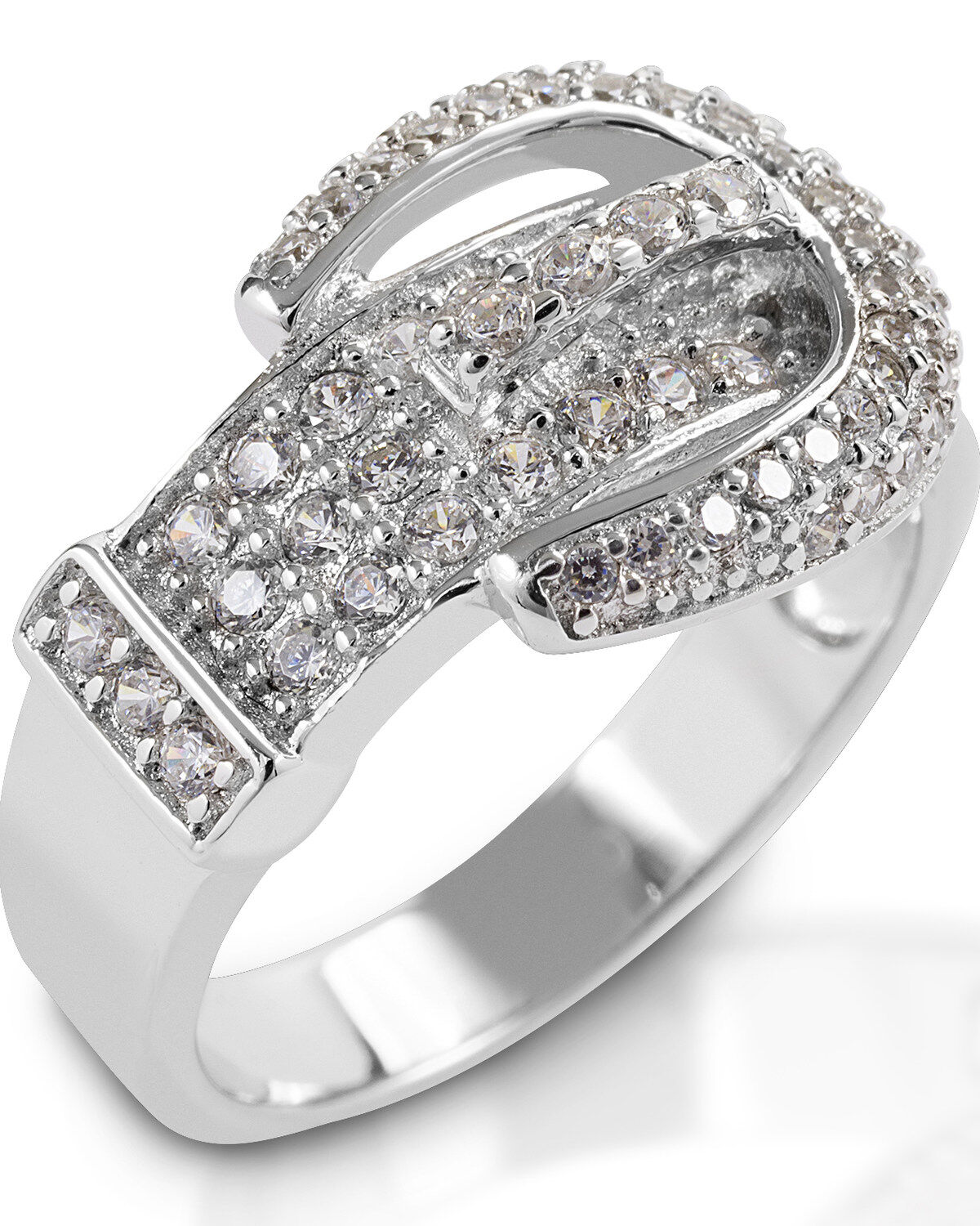 Kelly Herd Women's Clear Pave Buckle Ring 1 76521-kelly-herd-women-s-clear-pave-buckle-ring-1.jpg