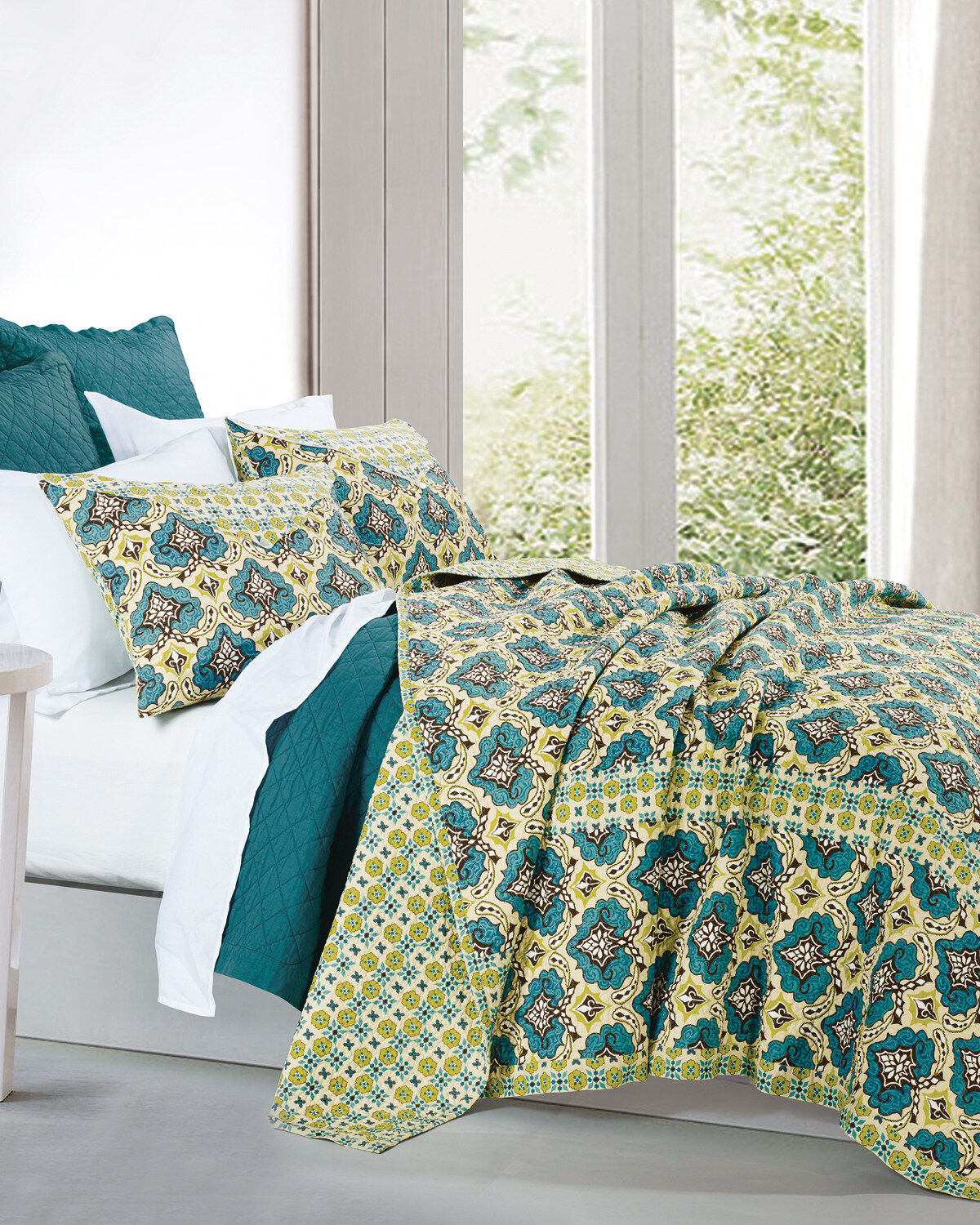 HiEnd Accents Salado King Quilt Set - 3 Piece